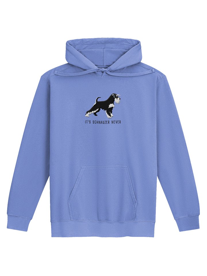 It's Schnauzer Never Premium Hoodie (Embroidered) of a Miniature Schnauzer(Black & Silver) product image (1)