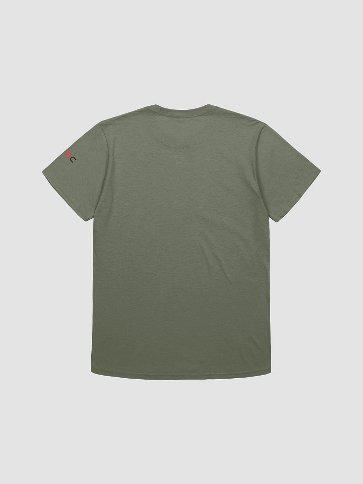 'You know the drill!' Printed Emblem Unisex T-Shirt (Military Green) product image (2)