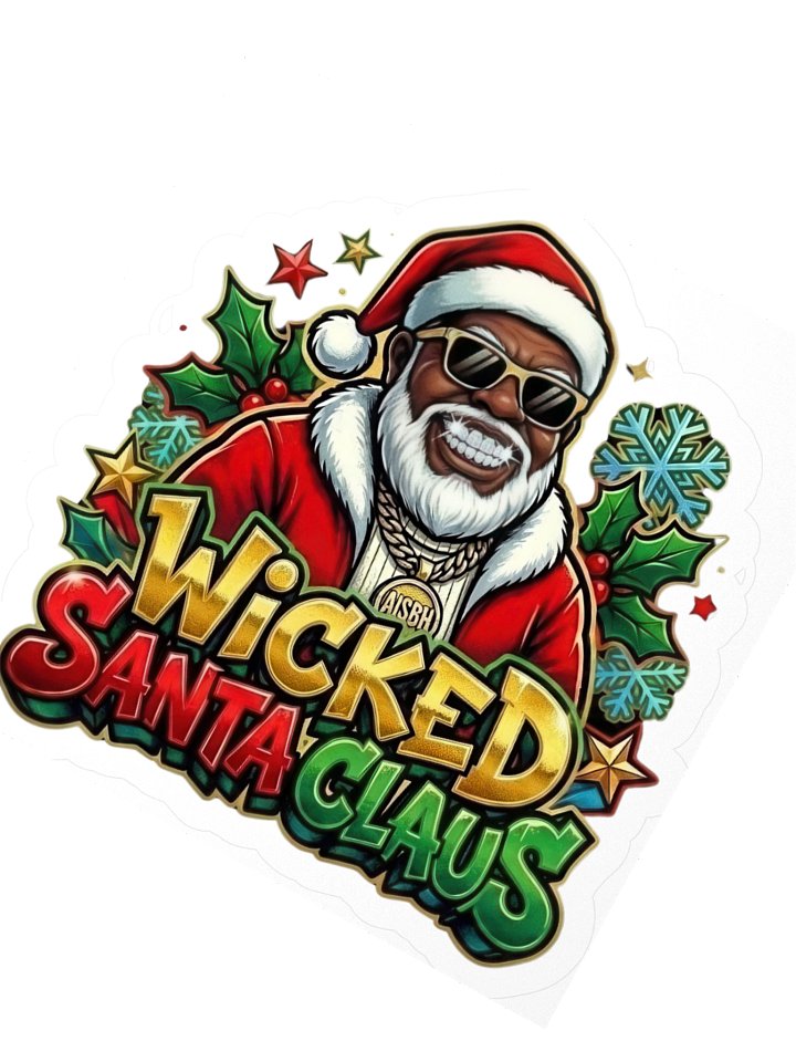 Wicked Santa Claus Festive Stickers product image (2)