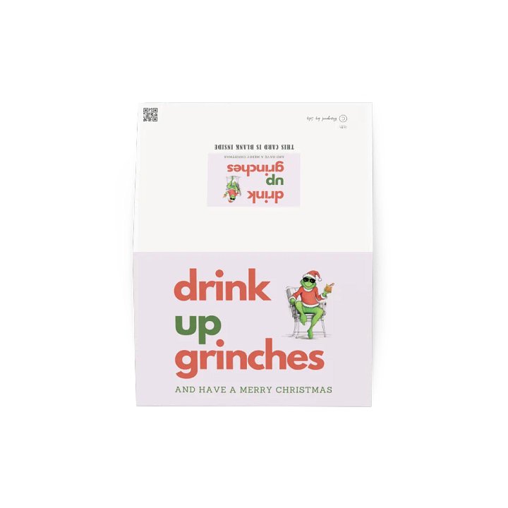 Drink Up Grinches Funny Christmas Card Xmas Humor product image (4)