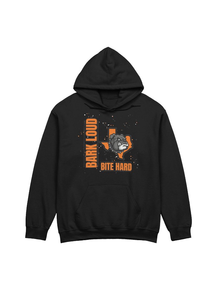 Bark Loud Spirit Hoodie - Black on Orange product image (5)