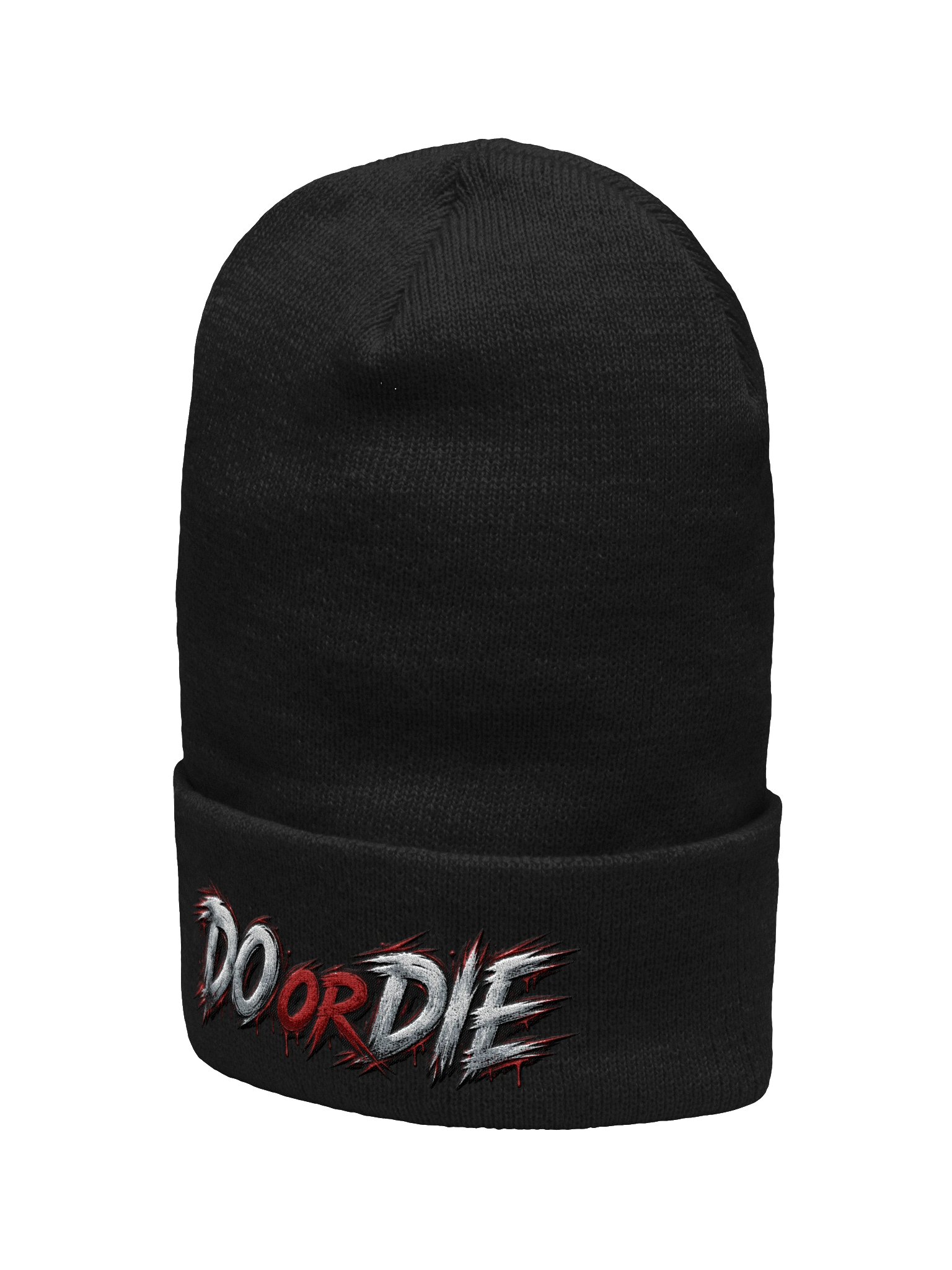 DO OR DIE Graffiti Cuffed Beanie - Red product image (2)