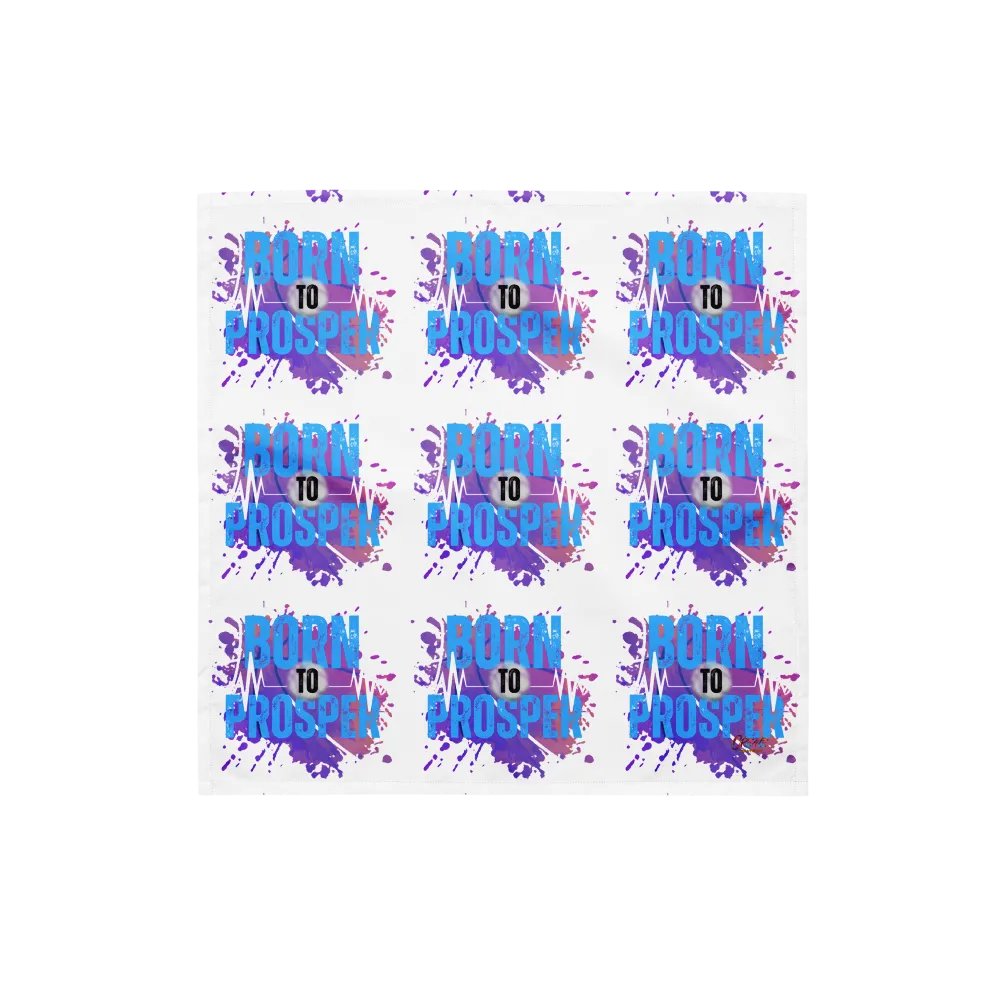 Born to Prosper Patterned Print Bandana product image (1)