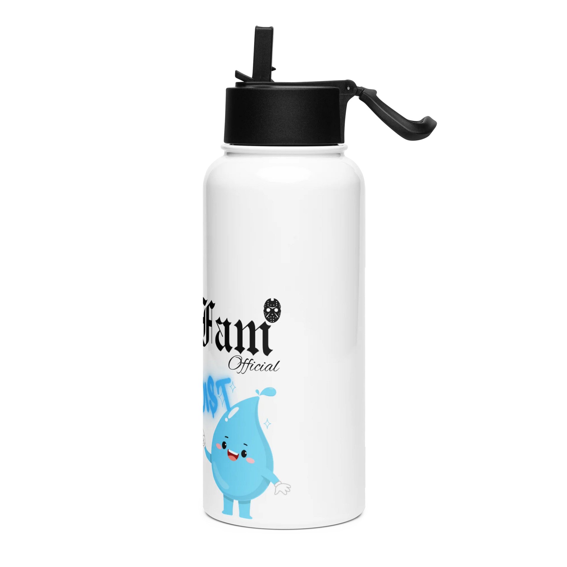 GRIM FAM "STAY MOIST” Bottle #4 - Double-walled stainless steel with vacuum insulation -32 oz (950 ml) product image (3)
