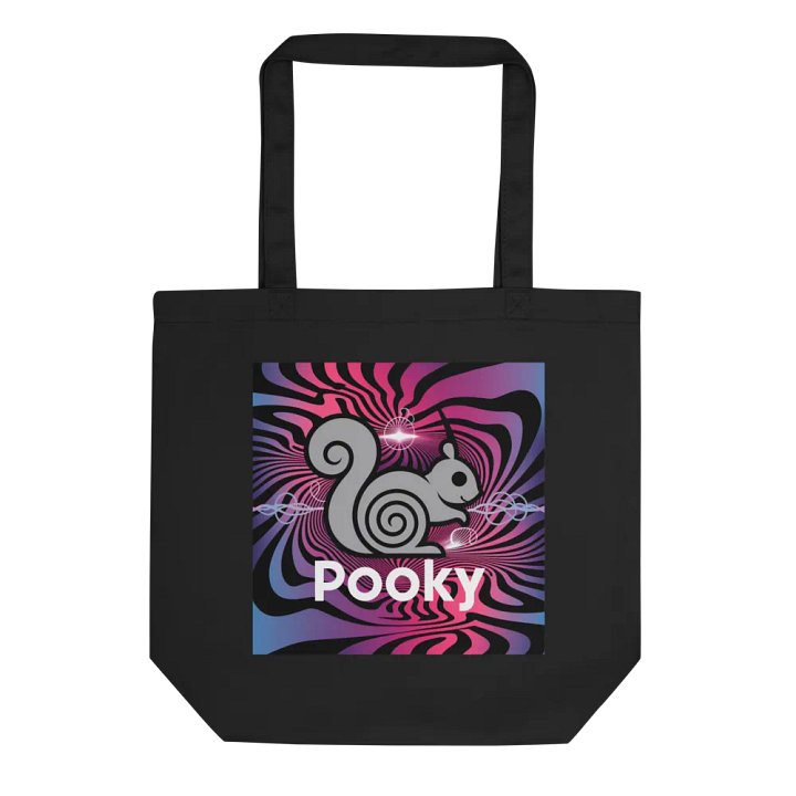 Pooky's Swirly Squirrel Eco Tote product image (1)