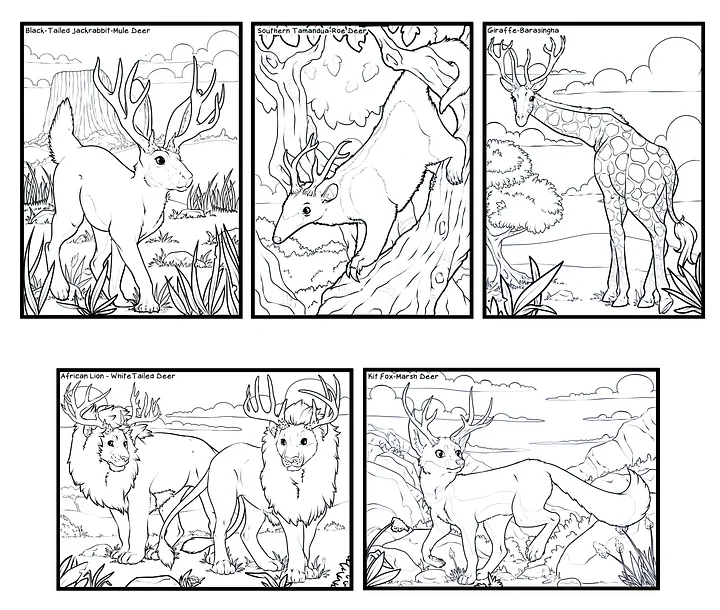 Alternate Evolution: An Antler Anthology Coloring Book product image (2)