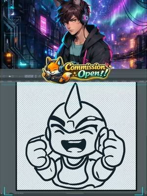 Speed Drawing Mega Stella Emote Line Art to FINAL! 🎨✨ (not Ai)  Watch a Mega Stella emote come to life from clean line art all the way to a fully finished design! In this video, I walk through the full process step by step—refining lines, adding color, and bringing out expression until the emote is ready to use.