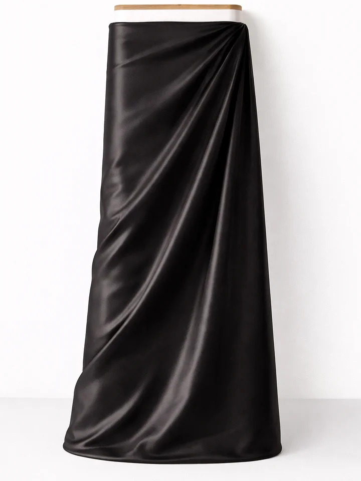 Black Faux Leather Fabric product image (2)