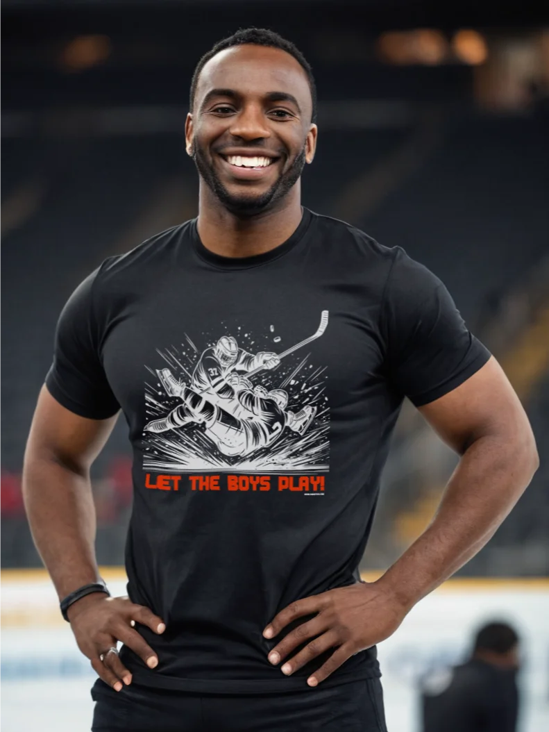 Funny Hockey T-Shirt – Let the Boys Play – Beer League Hockey Shirt for Men – Gift for Hockey Players & Fans product image (2)