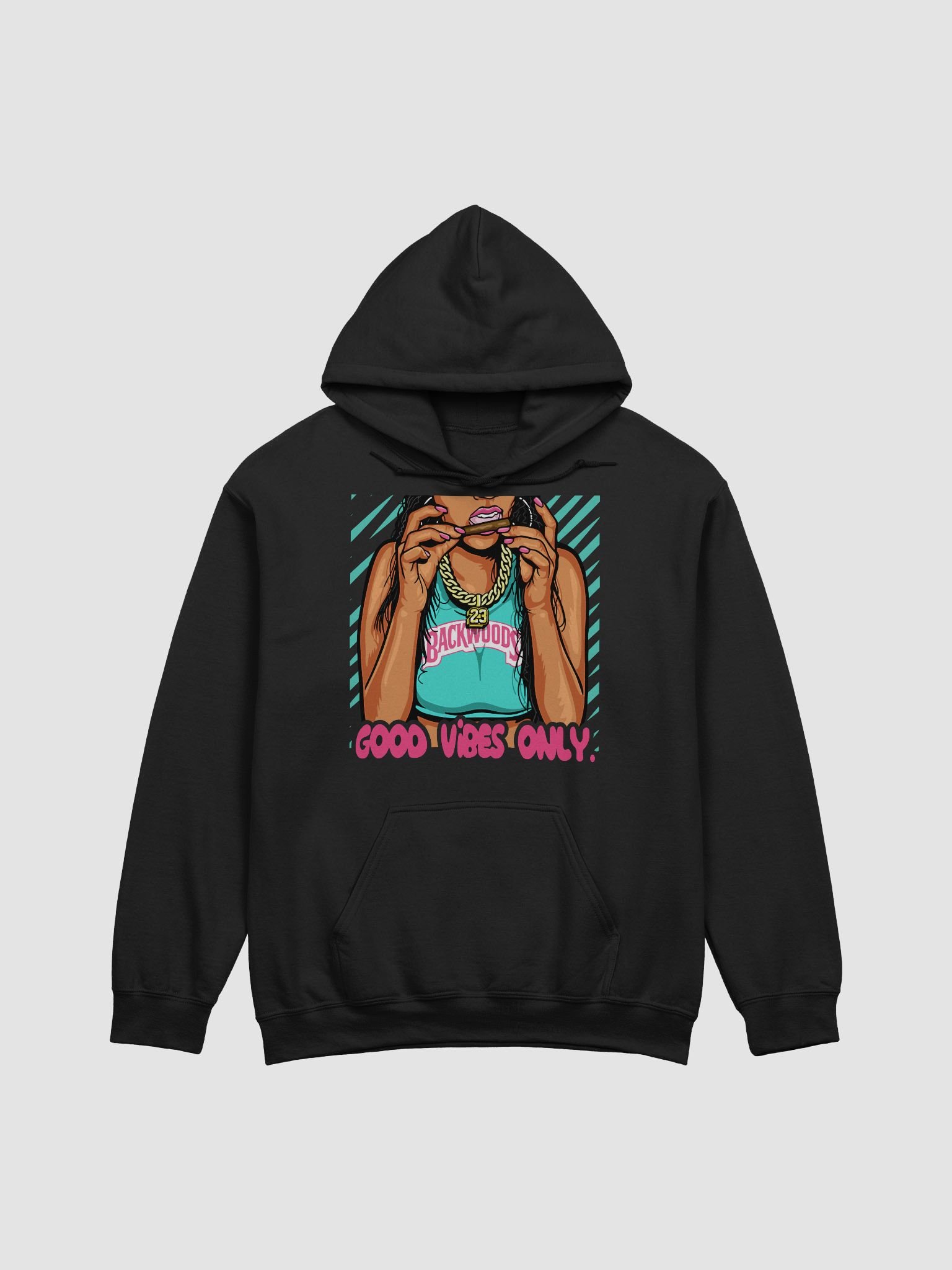 Good Vibes Only Hoodie - Unisex Hoodie – Minimalist Printed Hoodie for Everyday Wear product image (1)