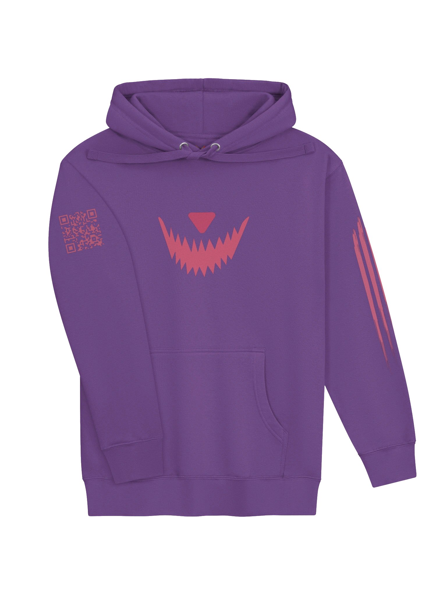 Pink Jagged Face Hoodie product image (3)