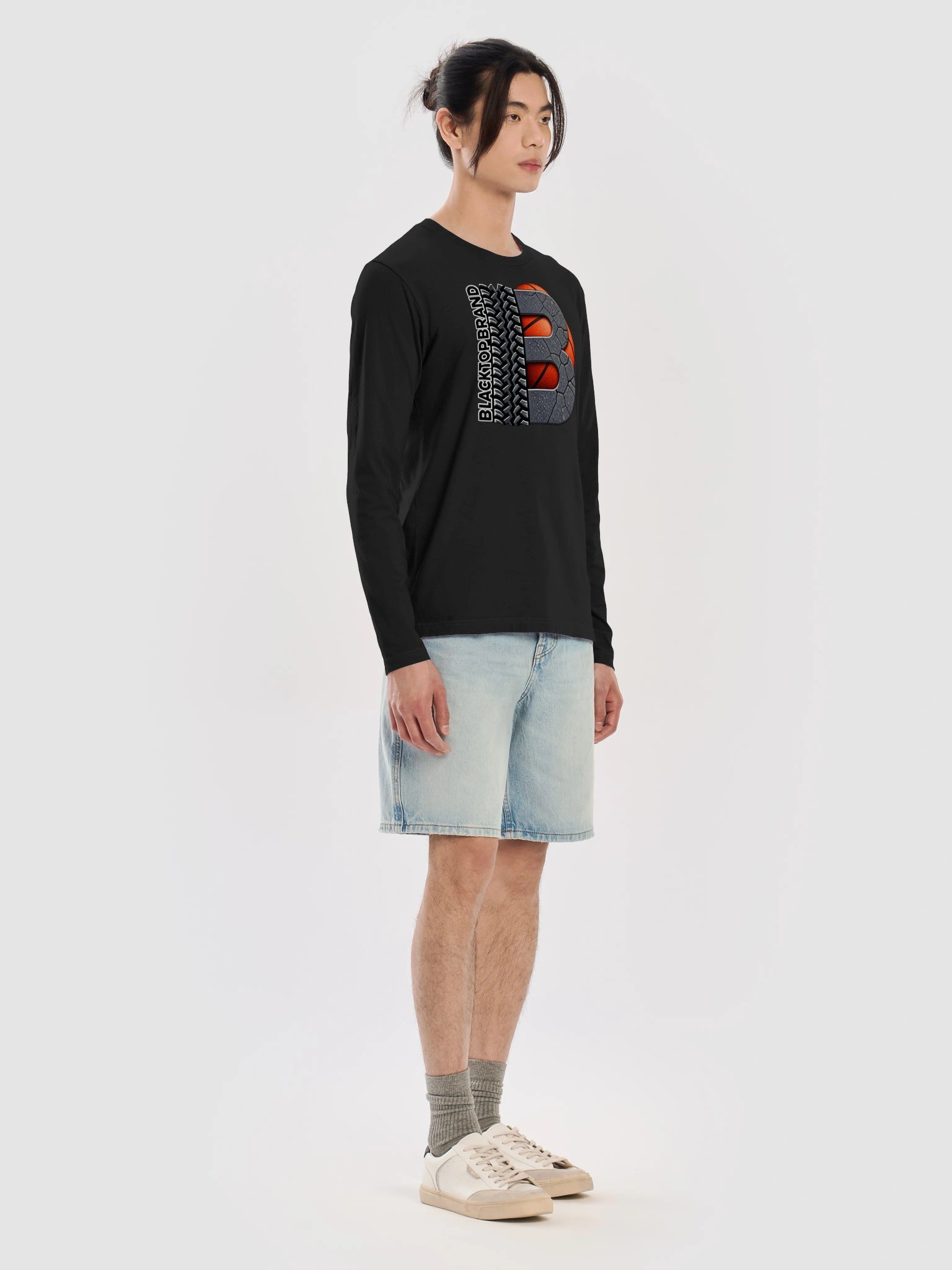 Blacktop Brand Fitted Long Sleeve Basketball Tee product image (19)