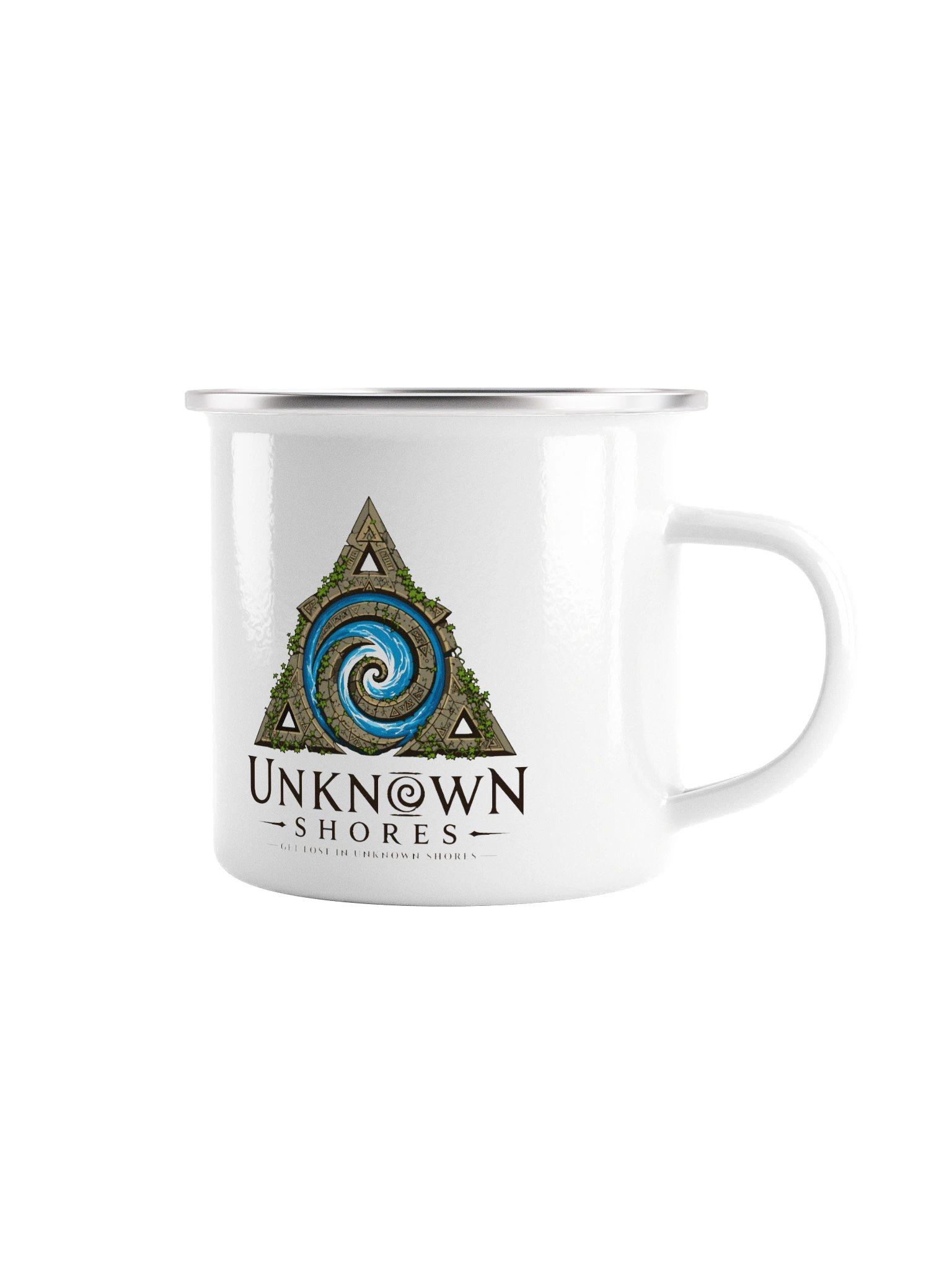 Unknown Shores Logo Tin Mug product image (1)