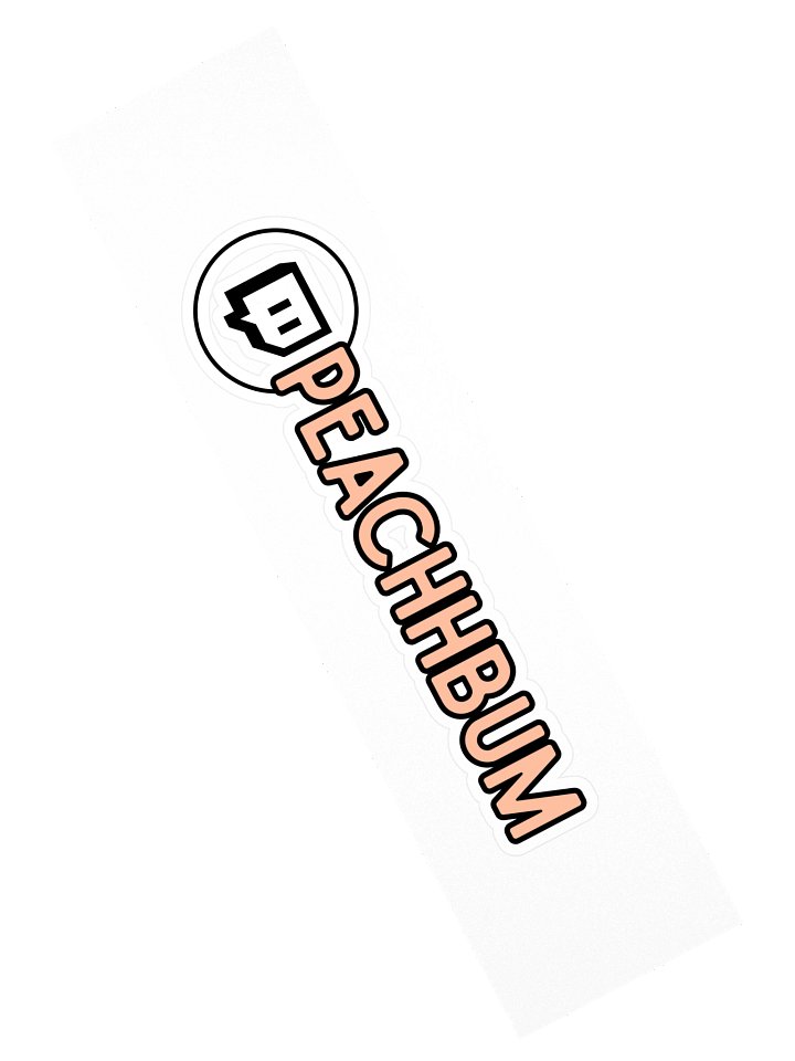Twitch Peachhbum Sticker product image (2)