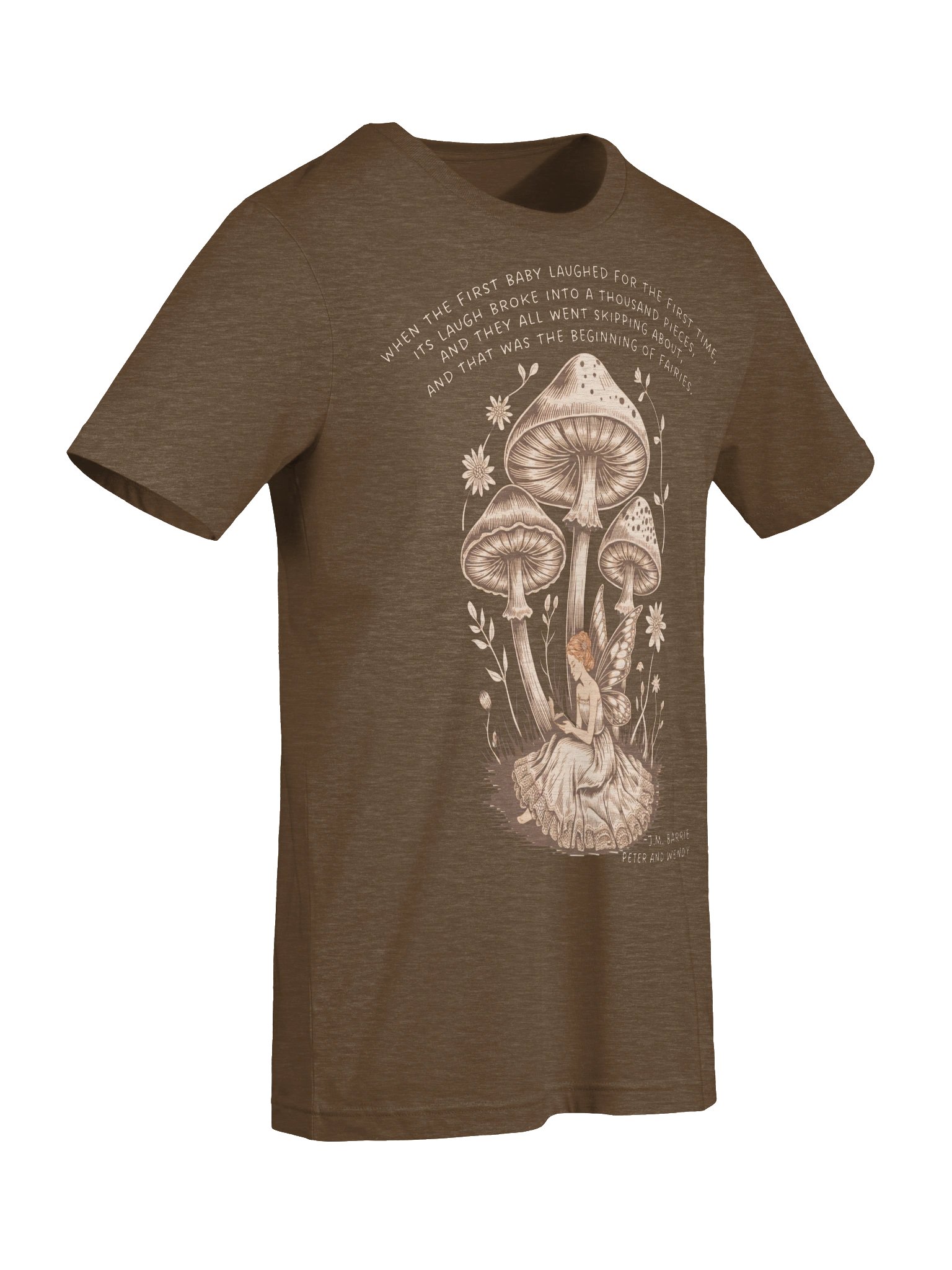 Peter Pan Fairy Quote T-Shirt, Literary "Peter and Wendy" Graphic Tee product image (8)
