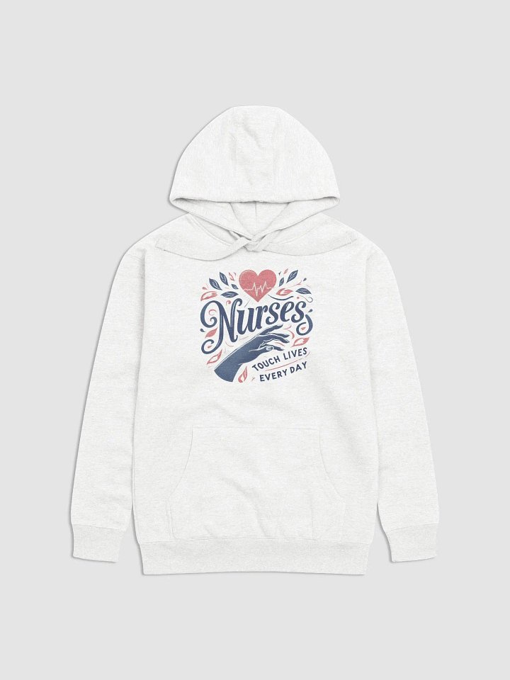 Nurses Touch lives everyday, Nurse's Heartbeat Premium Hoodie product image (1)
