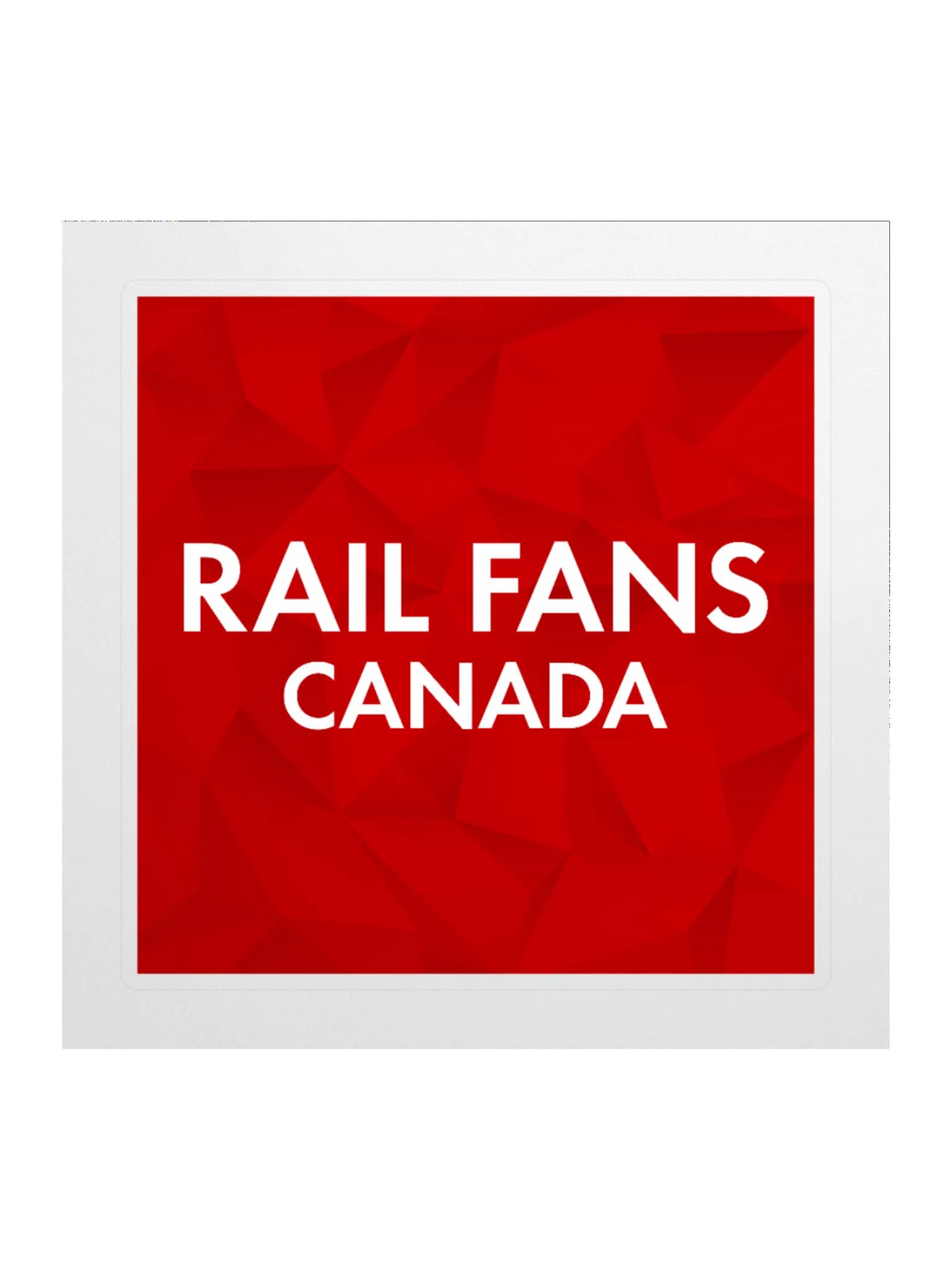 The Rail Fans Canada Geometric Sticker product image (2)