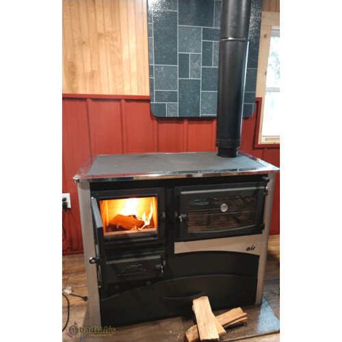 Concept 2 Air Wood / Coal Cookstove Grey/Silver and Black -LH Flue product image (2)