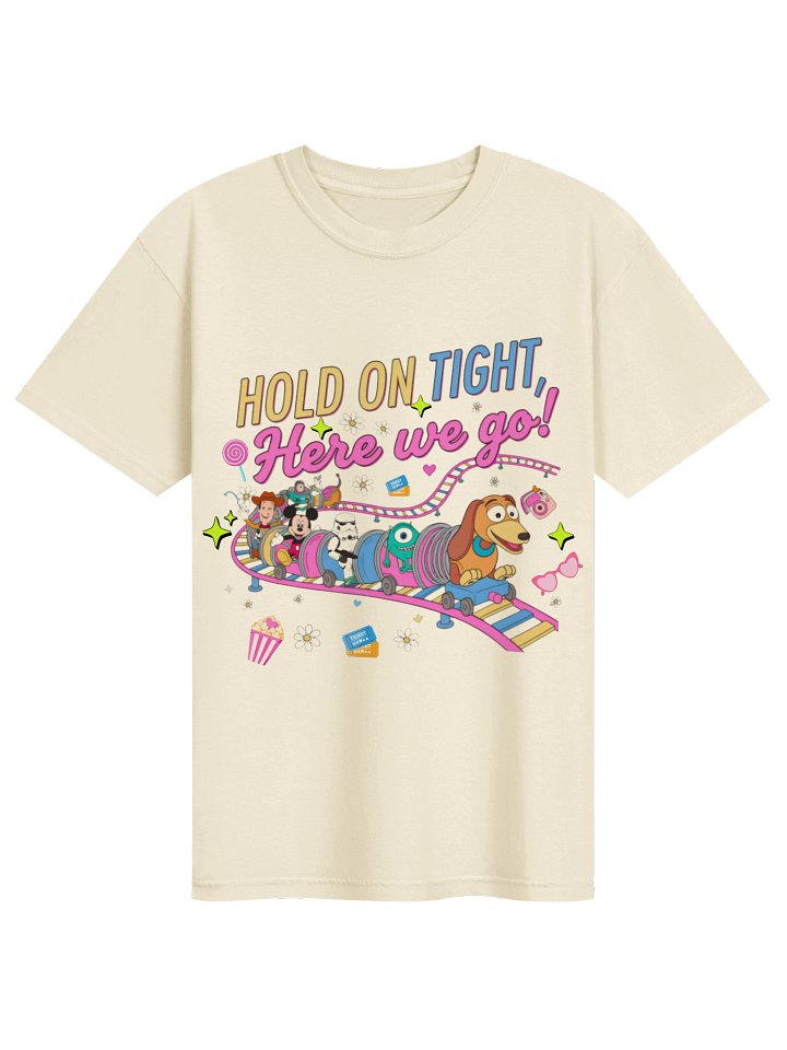 Hold On Tight Cartoon Coaster Oversized Tee product image (2)