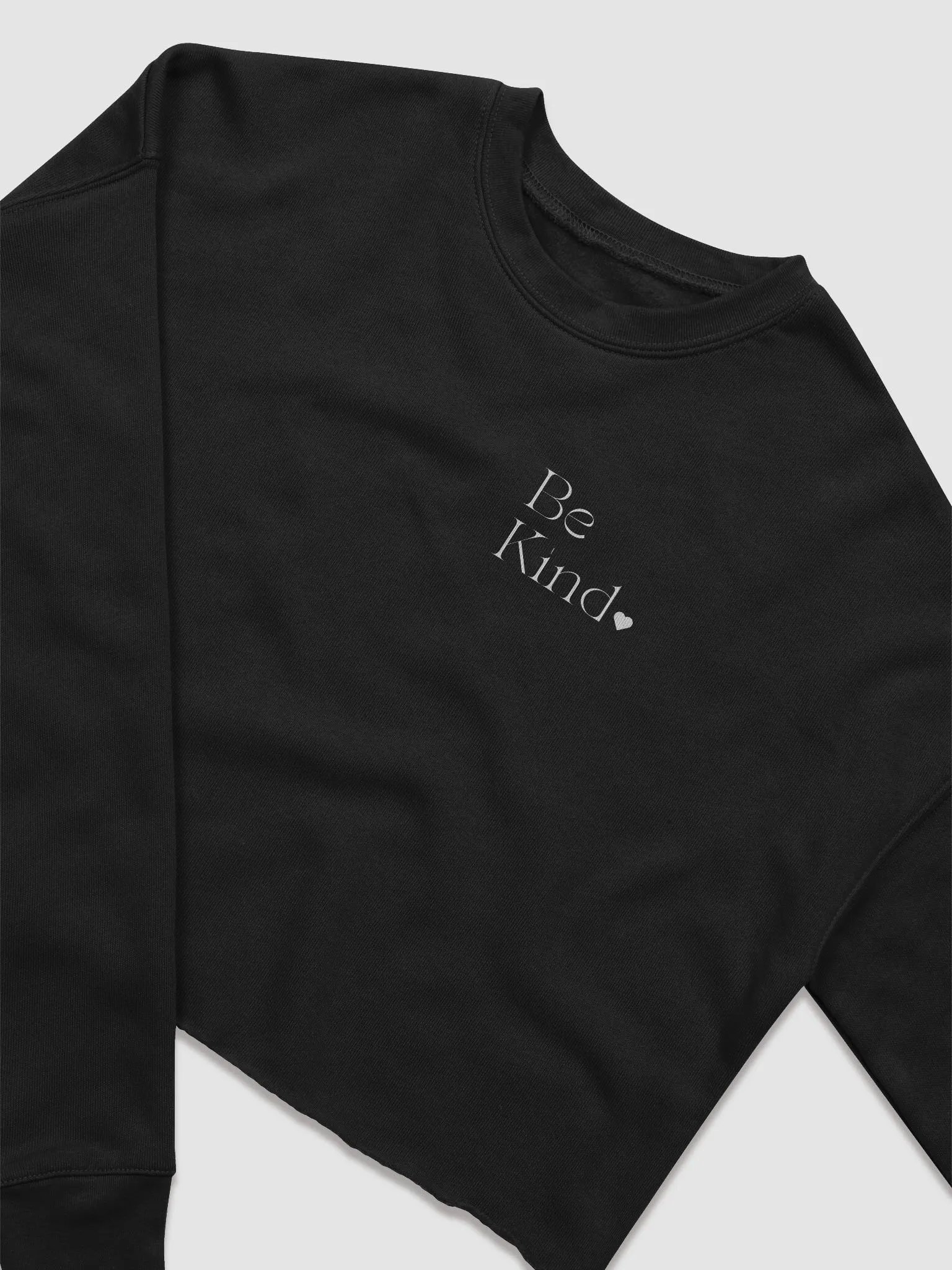 Be Kind All Around Crop Crew White product image (3)
