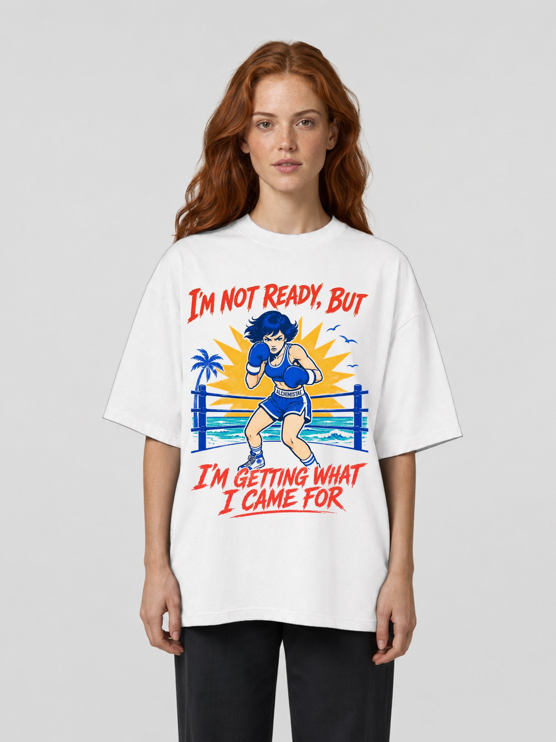 T-Shirt Unisex Oversize Coton Bio Poids Lourd - READY OR NOT product image (3)