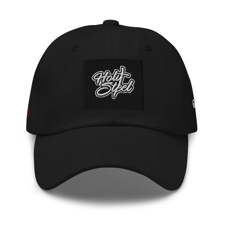 Holy Steel Cursive Dad Hat product image (1)