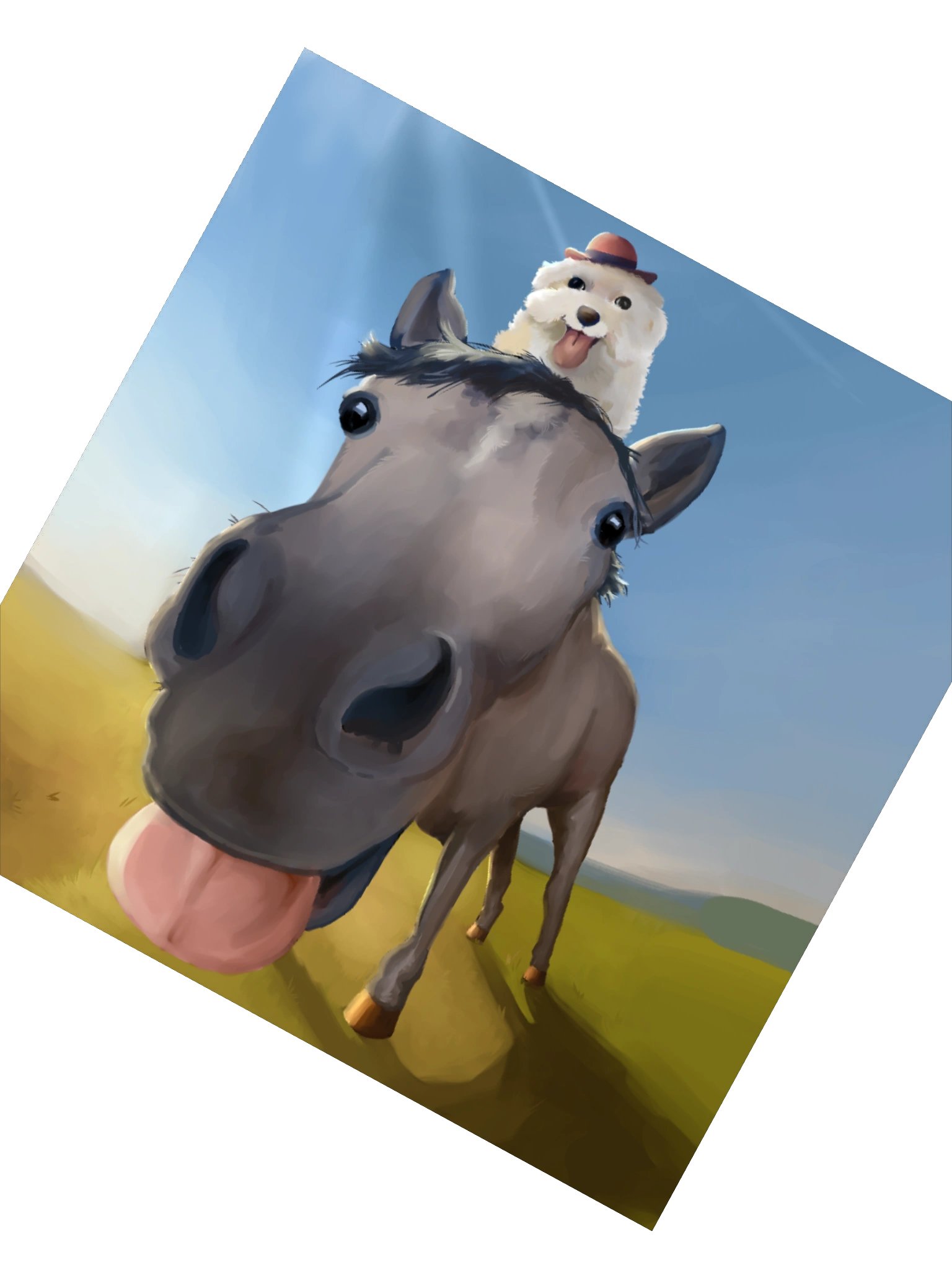 silly horse sticker product image (2)