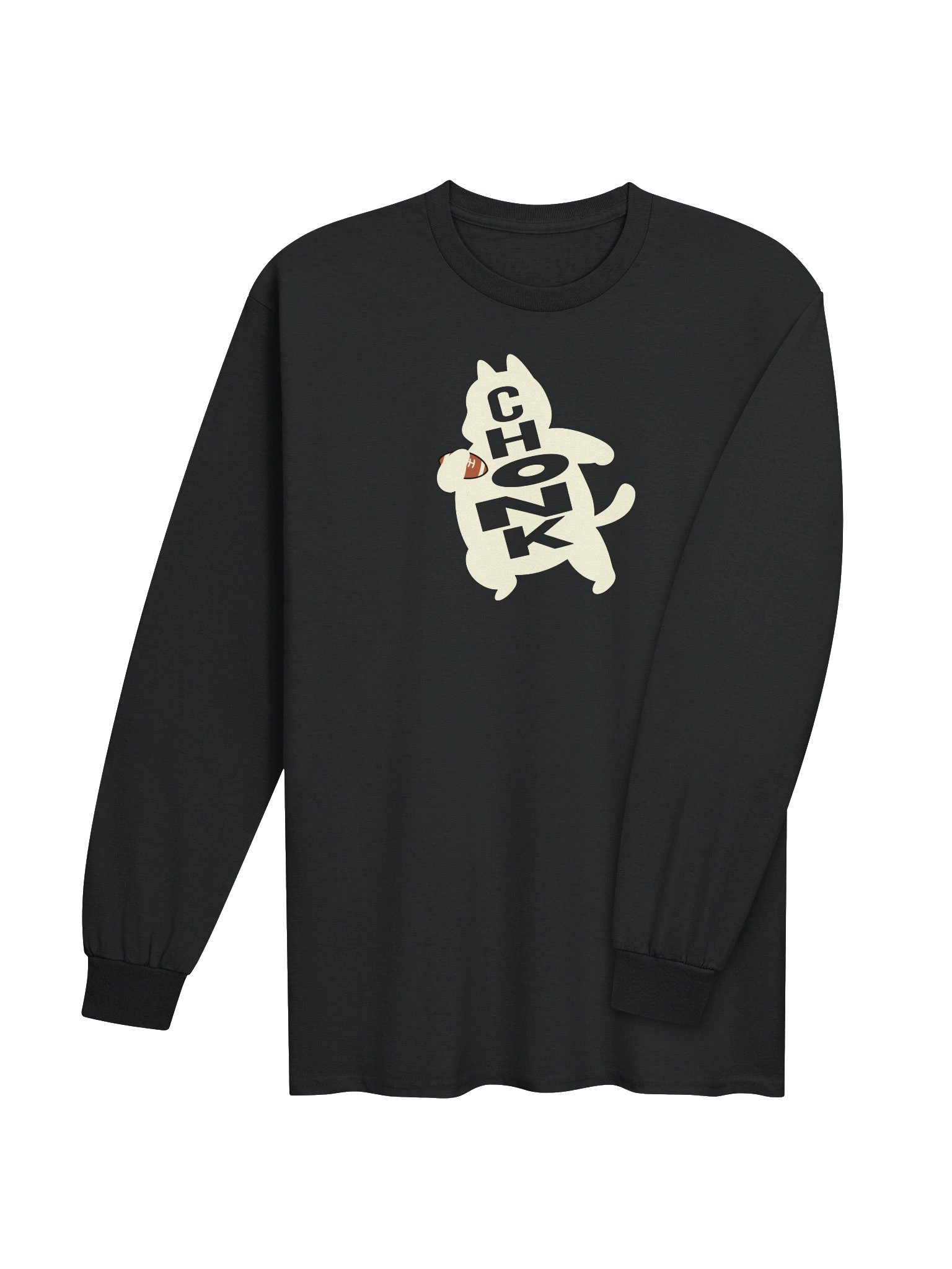 American Football Chonk Cat 1 - Unisex Adult Long Sleeve T-shirt product image (3)