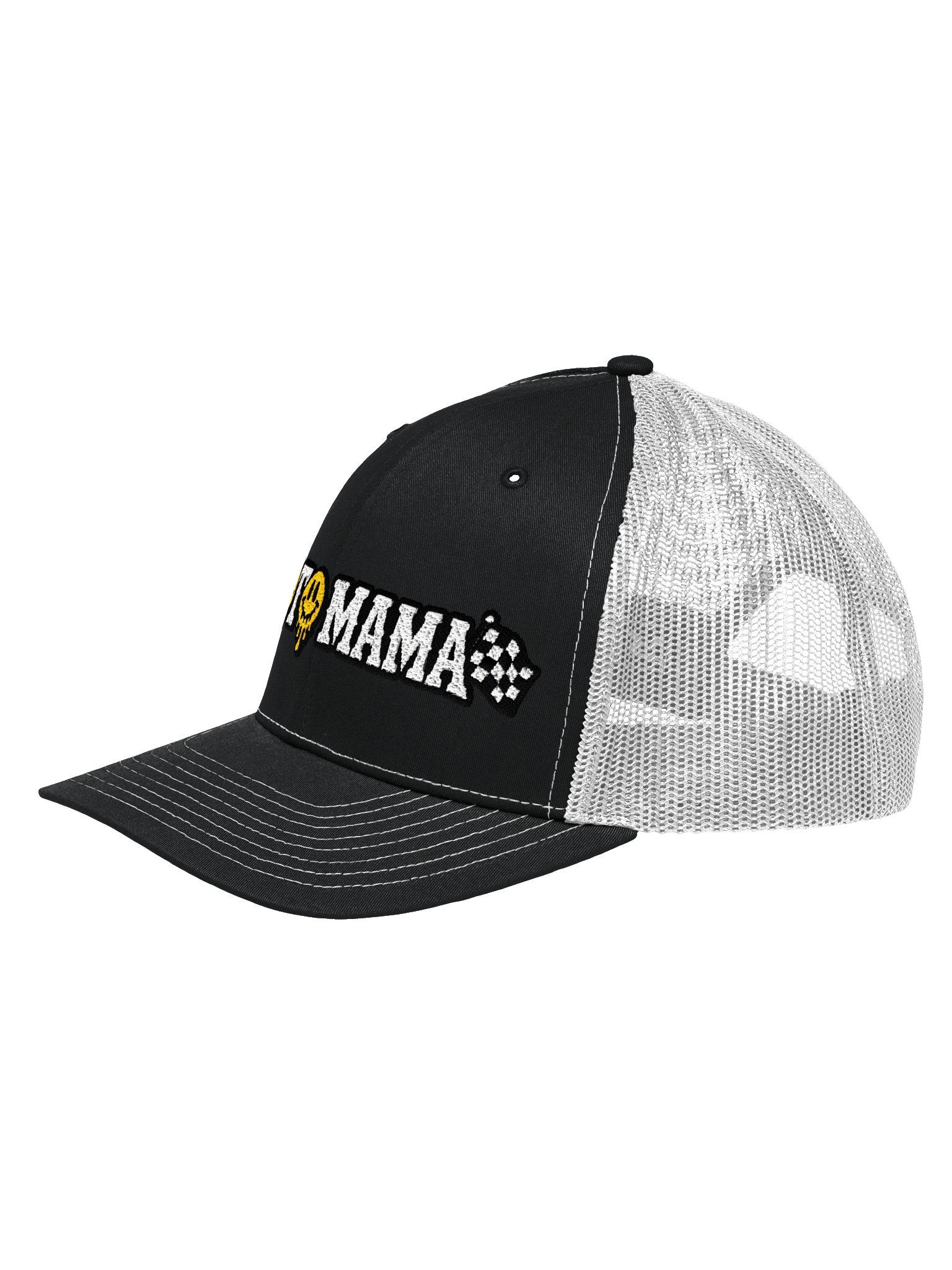 Smiley Moto Mama Richardson Trucker Hat product image (2)