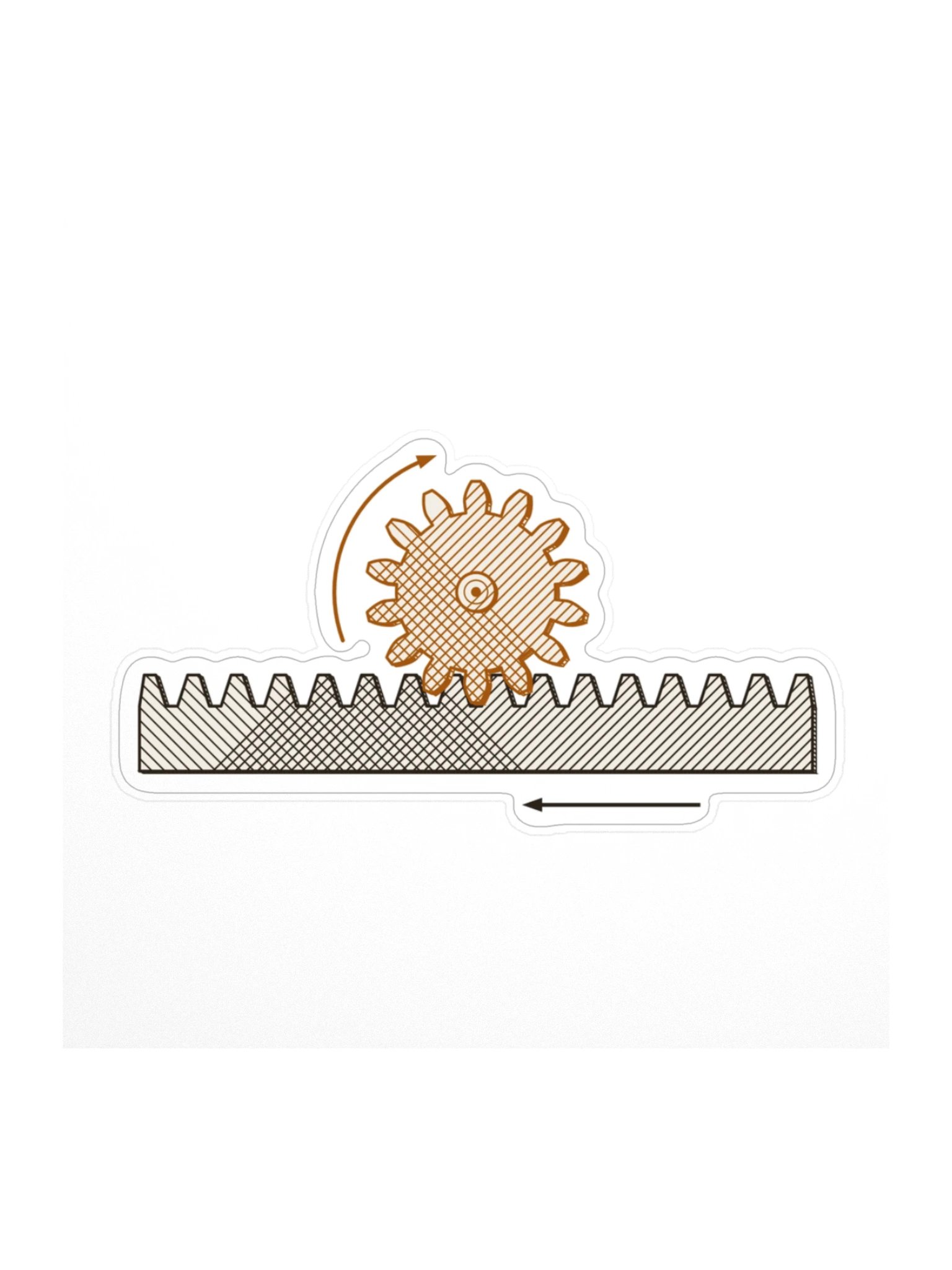 Rack and pinion sticker · MOTION 04 product image (1)
