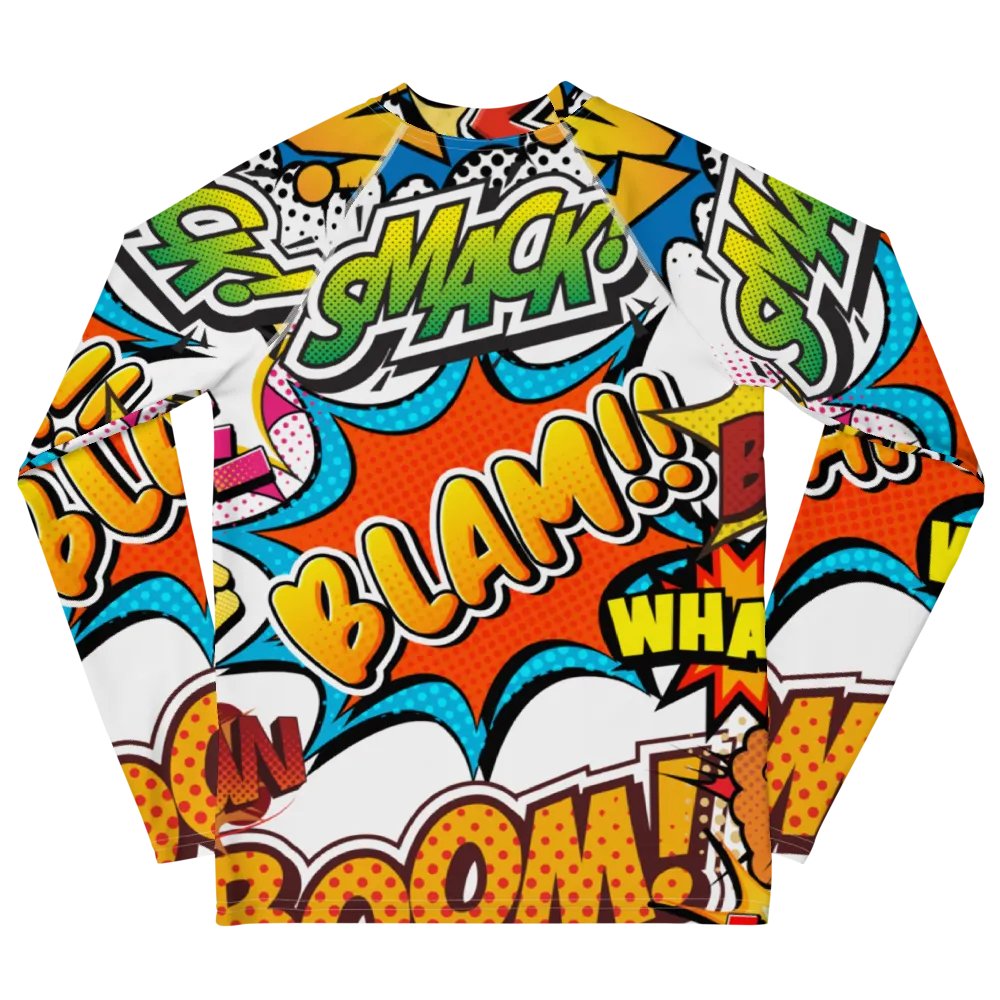 Dynamic Comic Action All-Over Print Youth Rash Guard product image (7)
