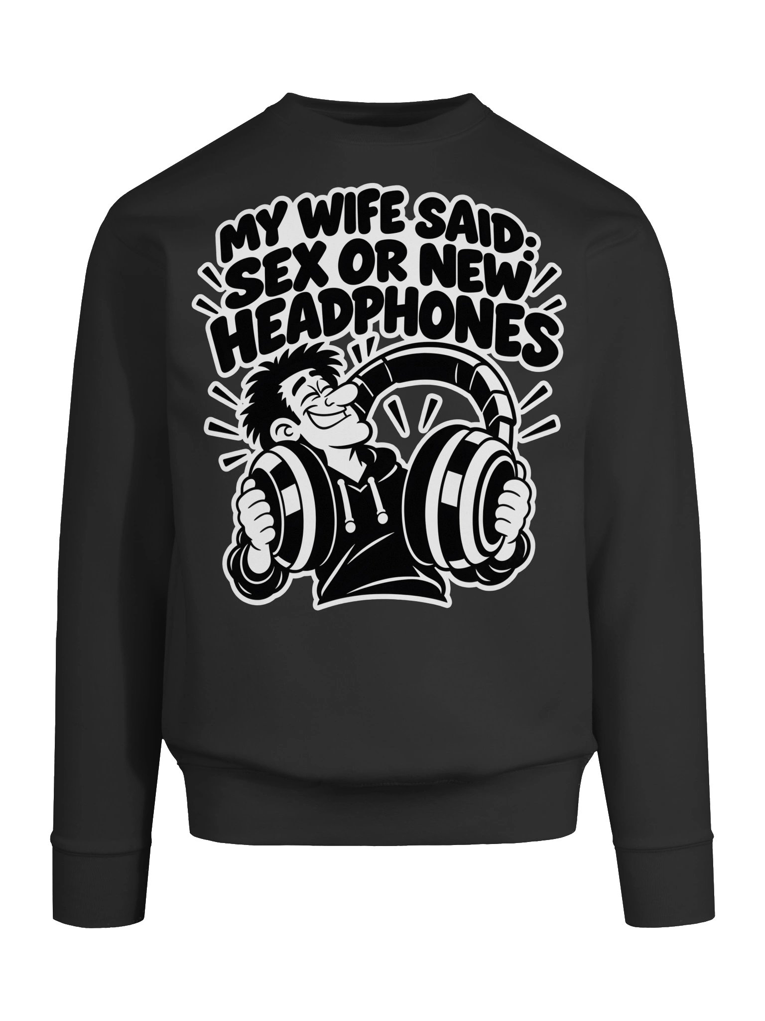 My Wife Said Sex or New Headphones - Long Sleeve T-shirt product image (5)