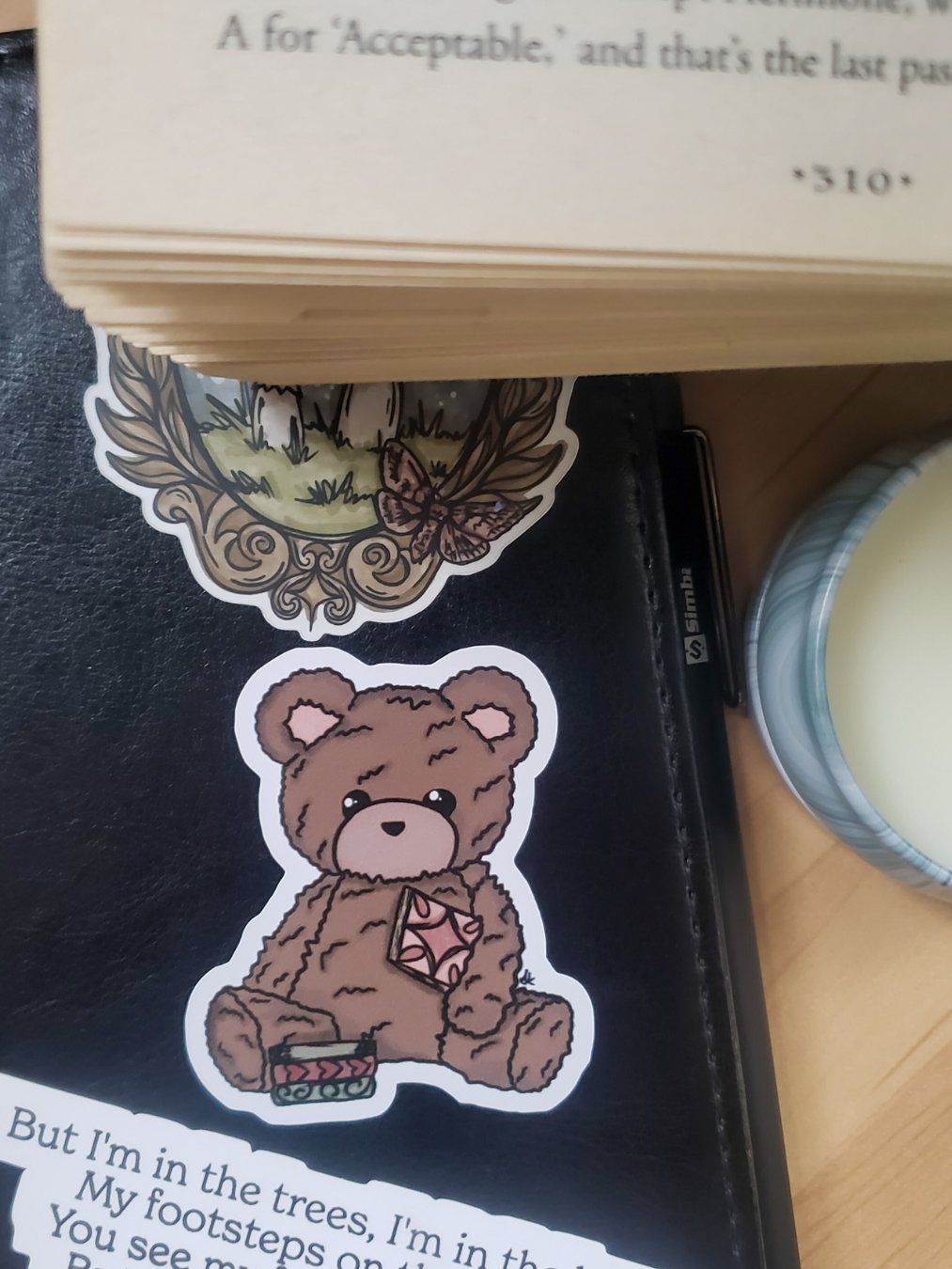 Bookish Teddy Bear - Sticker product image (4)