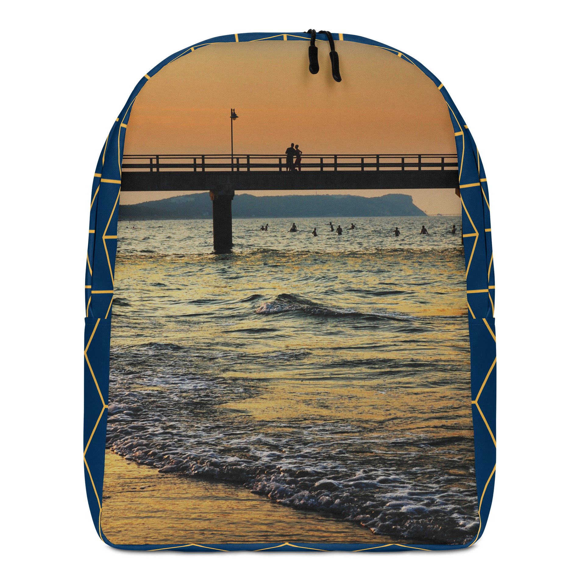 Design-backpack - Silhouette of a couple at sunset by the sea product image (3)