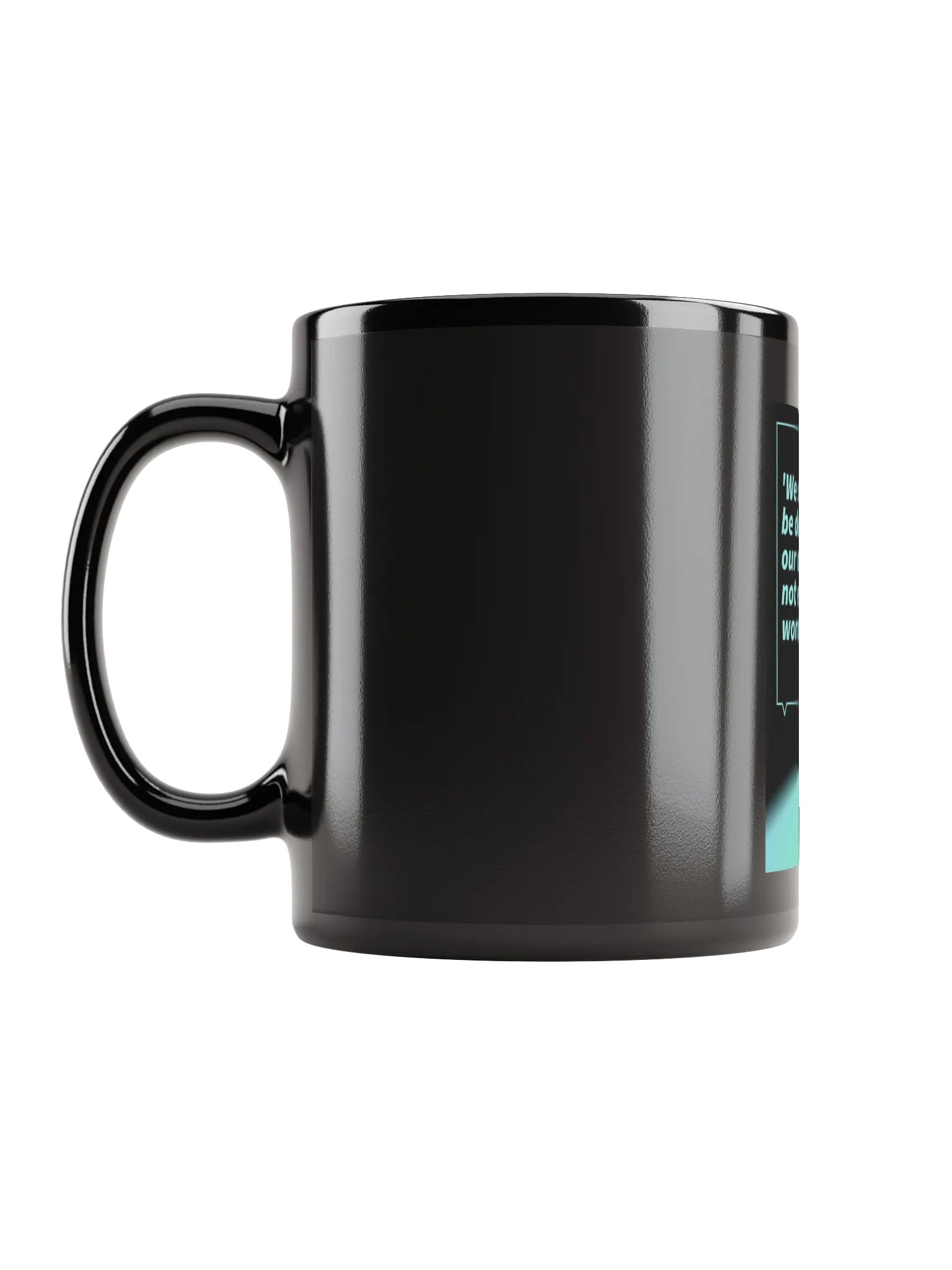 Action-Defined Quote Black Mug product image (6)