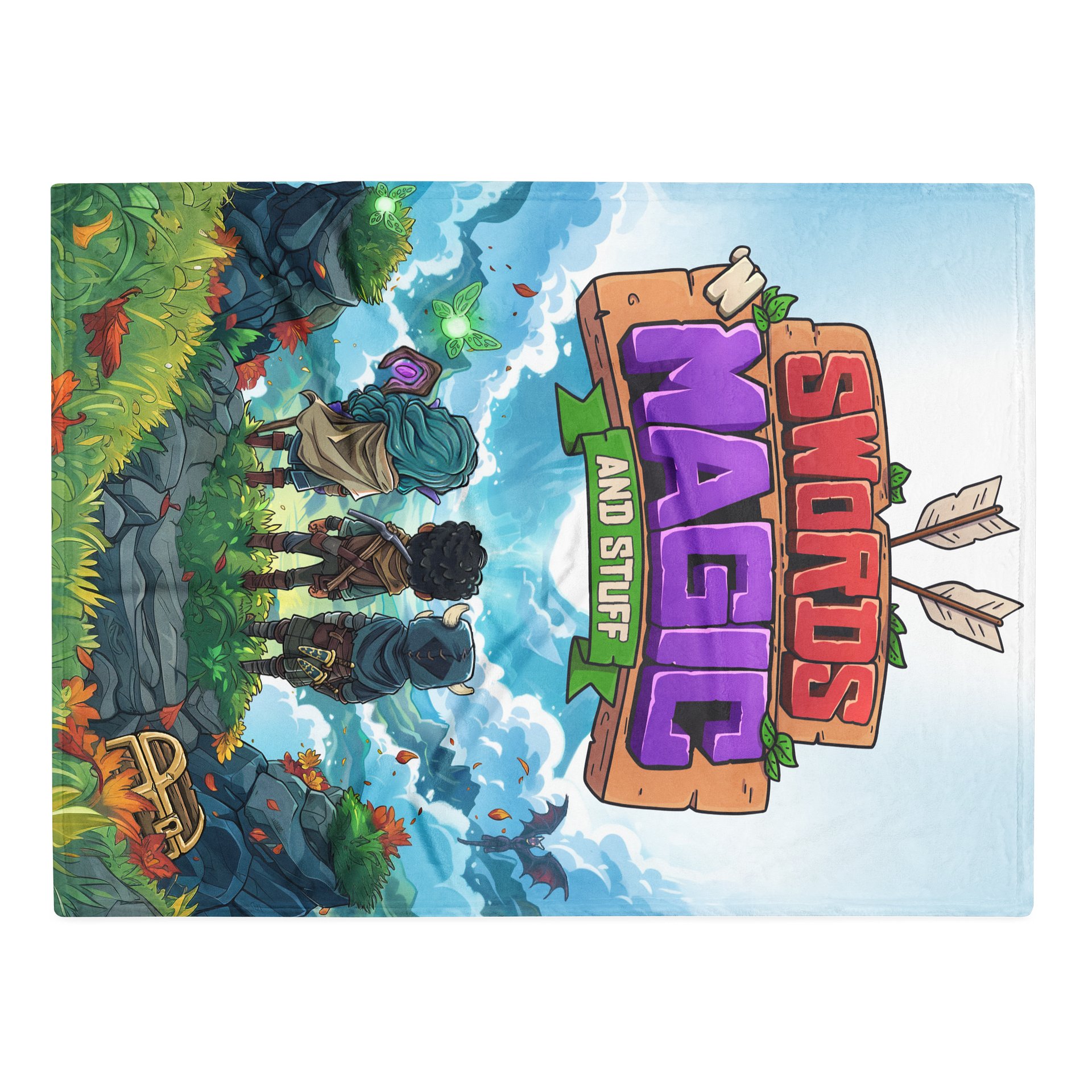 Swords 'n Magic and Stuff Throw Blanket product image (1)