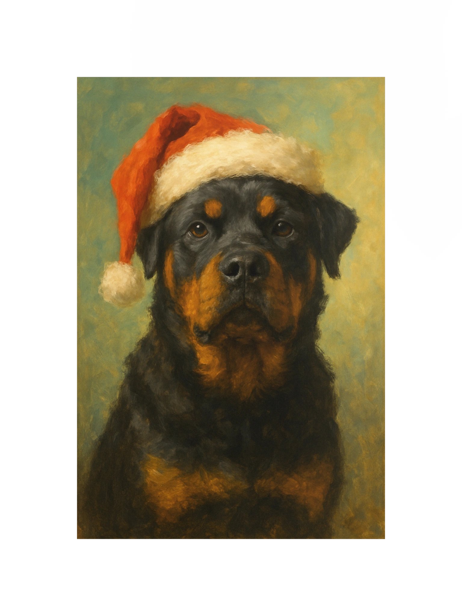 Santa Rottweiler Poster product image (10)