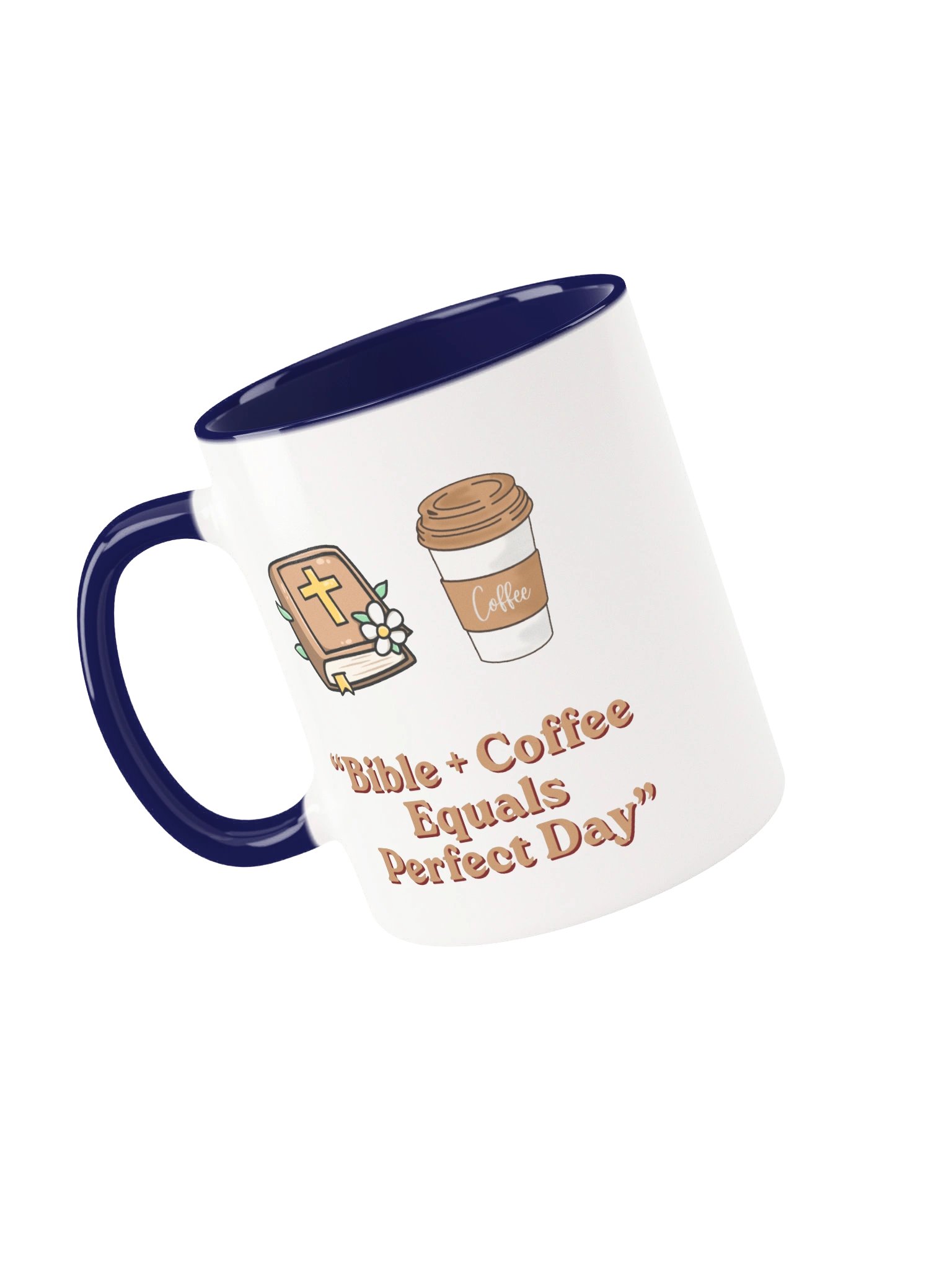 Bible + Coffee = Perfect Day Christian Coffee Mug | Faith-Inspired Gift for Coffee Lovers | Kingdom Life Co. product image (4)