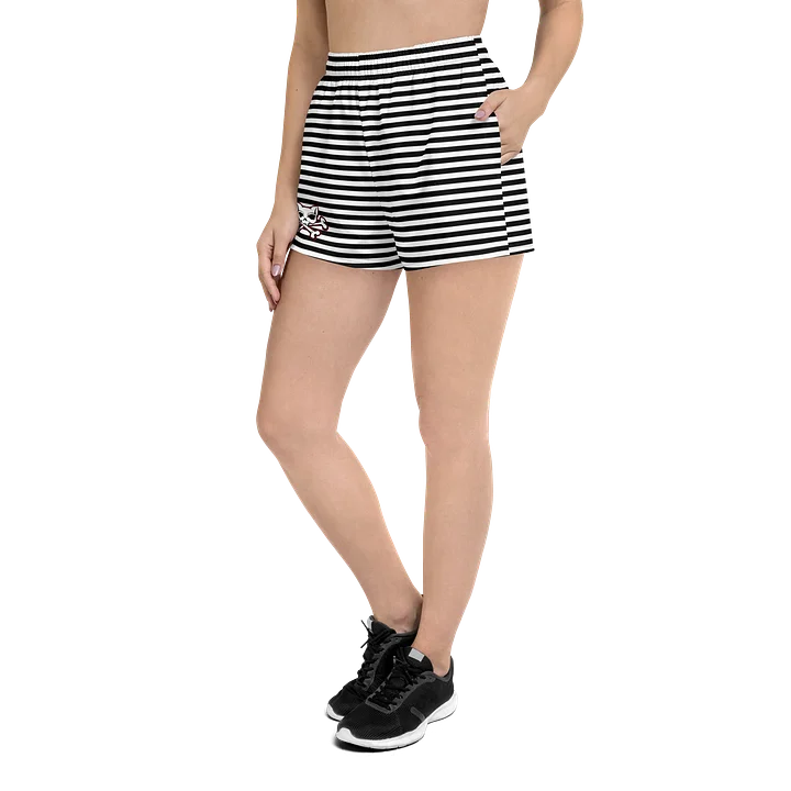 Black and White Stripped Shorts product image (2)