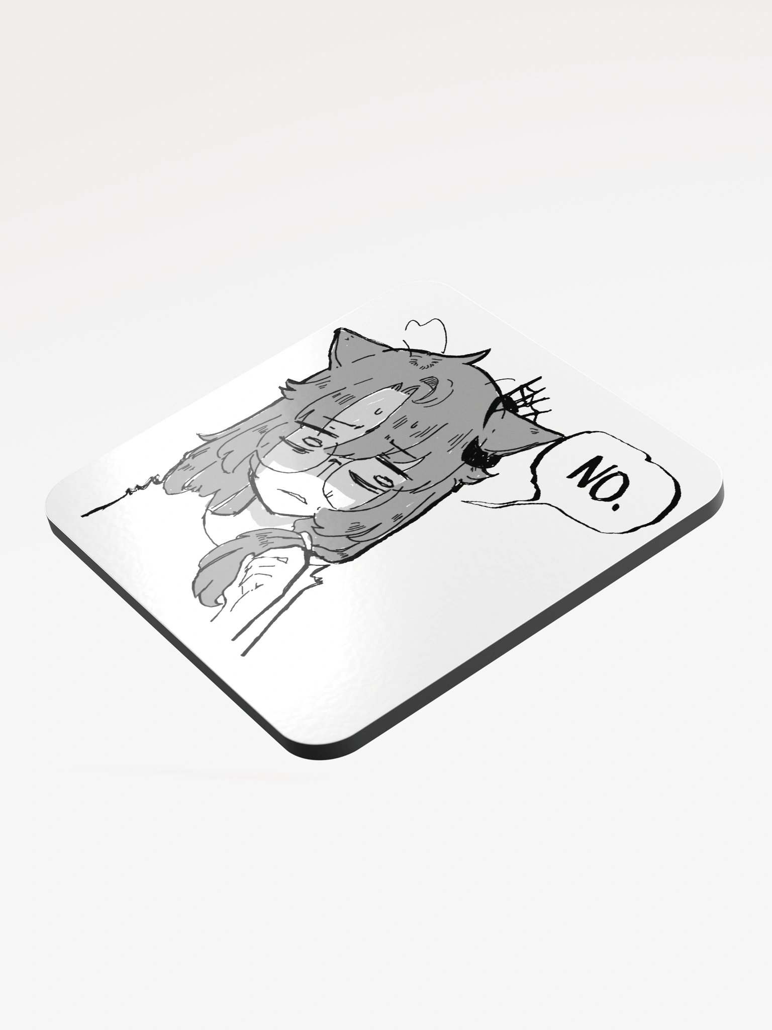 No. (glossy coaster) product image (3)