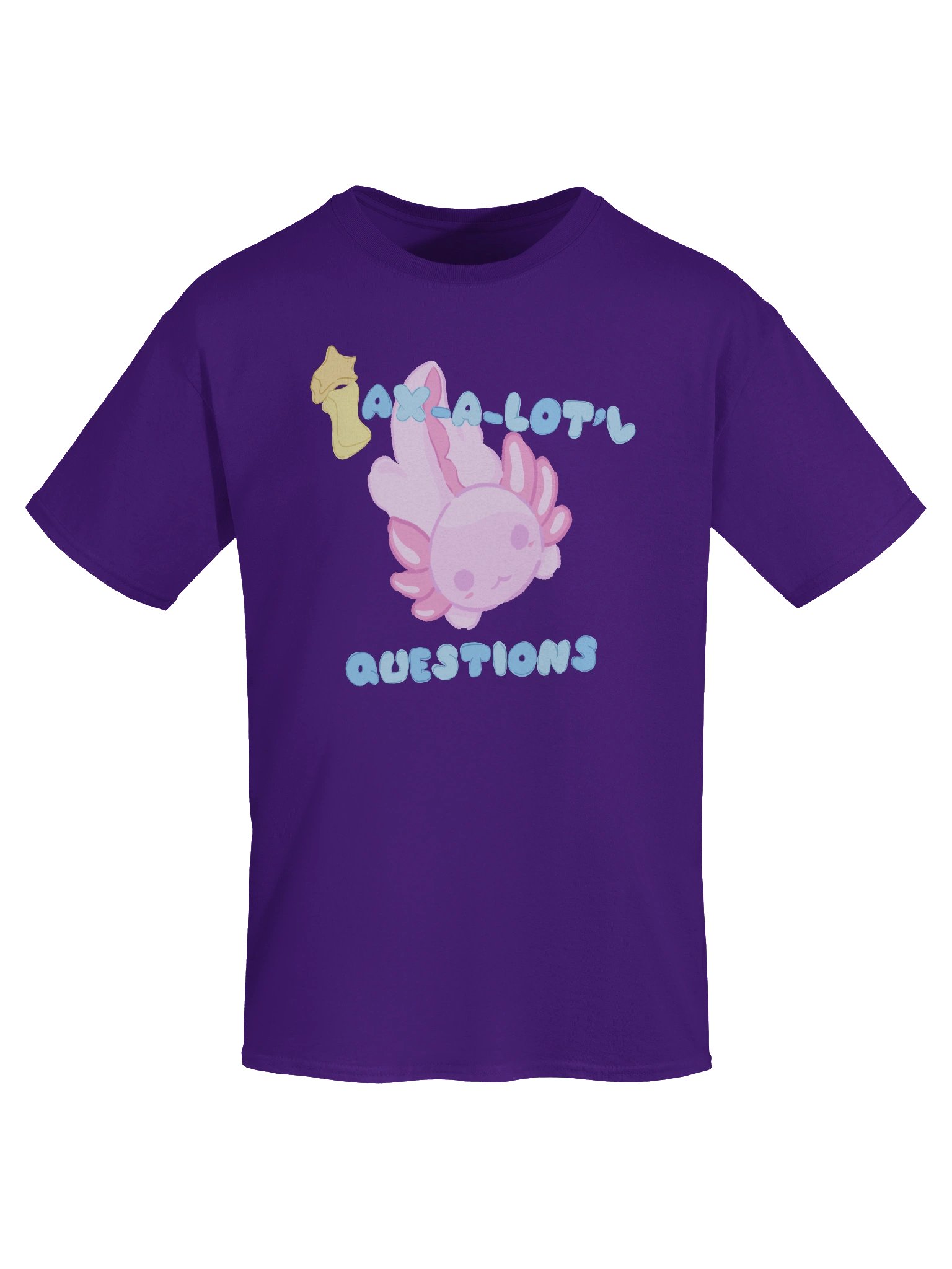 Ax-a-lot’l Questions Axolotl - Cartoon Tee product image (5)