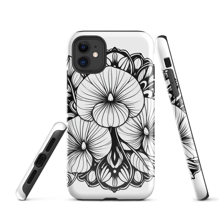 Floral Blooms iPhone® Tough Case | AI Design flower mandala product image (1)
