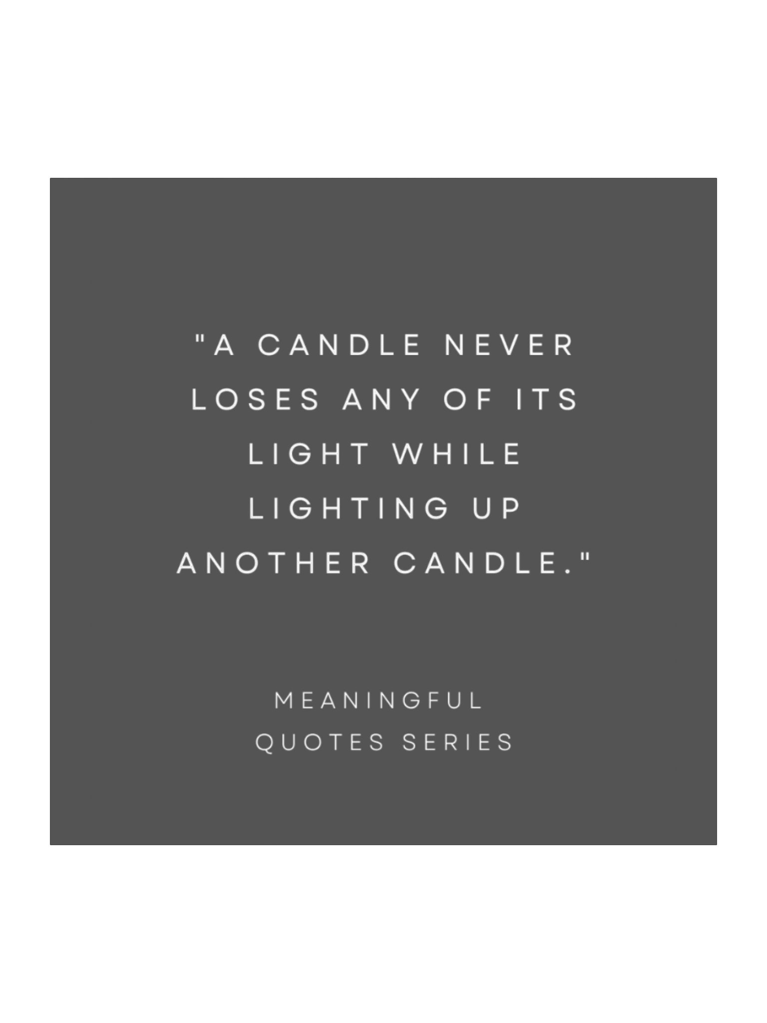 A Candle Never Loses It's Light. product image (1)