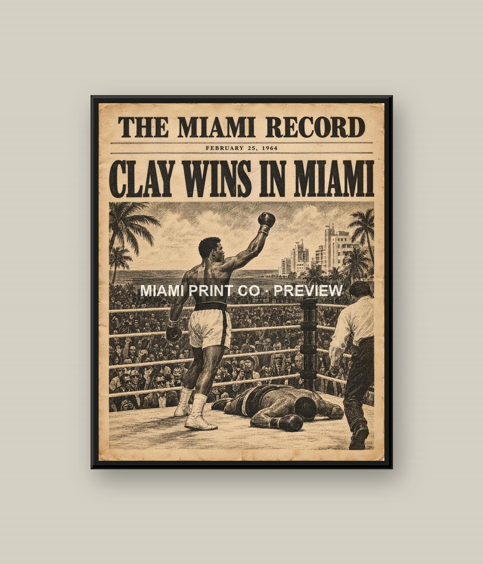 The Heavyweight Upset | Framed Art Print product image (1)