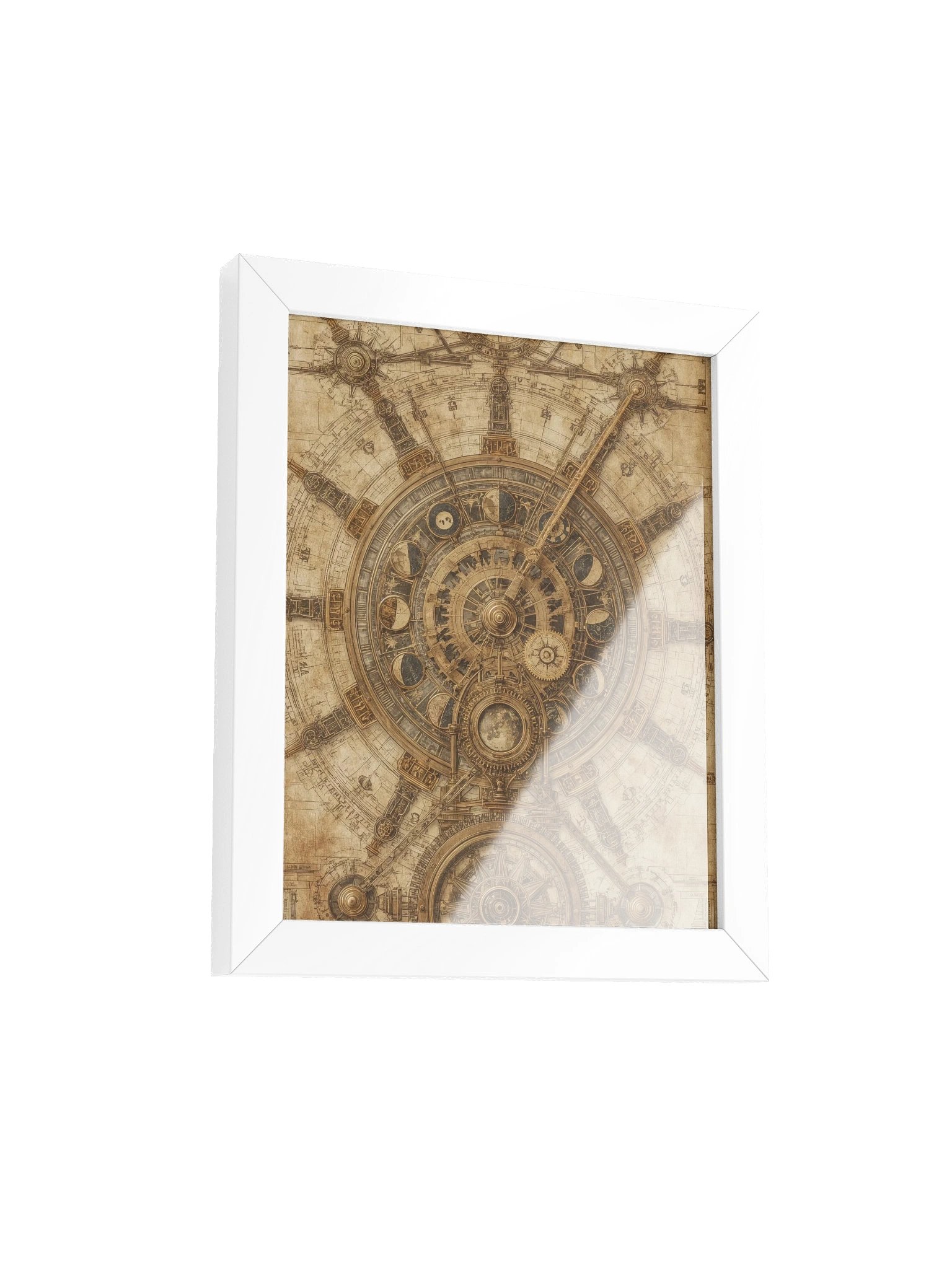 The Chronos Engine – Framed Vertical Poster (White Frame) product image (2)