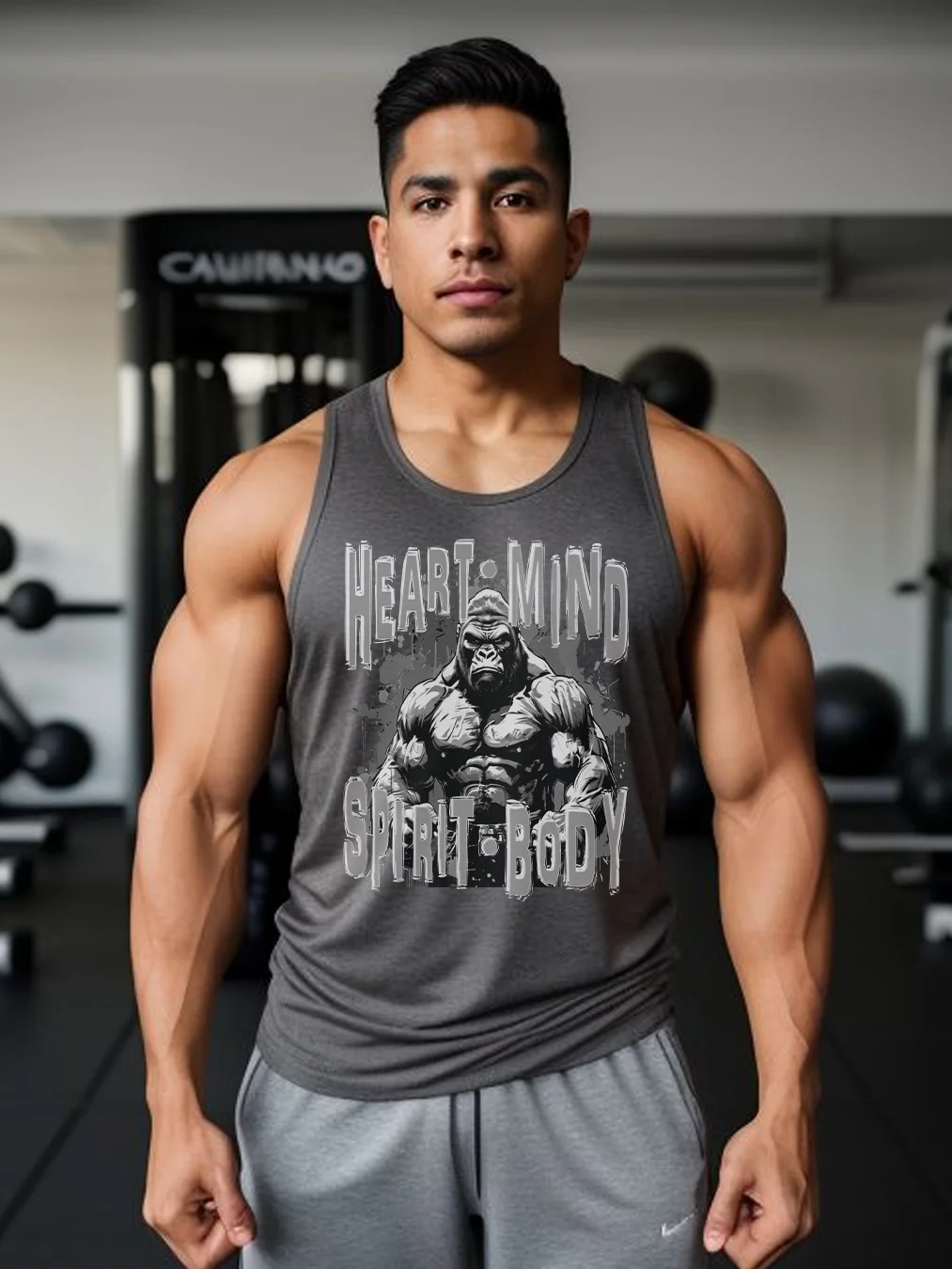 Takes Heart Mind Spirit Body Fitness Workout Gym Trainer Tank Top product image (2)
