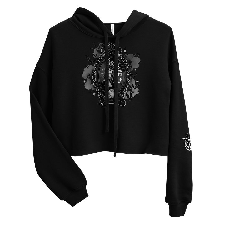𝖌𝖔𝖙𝖍𝖎𝖈𝖈 crop hoodie product image (1)