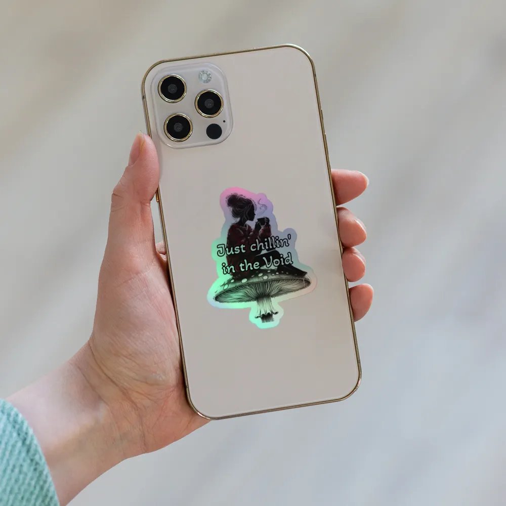 Chillin' in the Void Kiss-Cut Holographic Sticker product image (6)