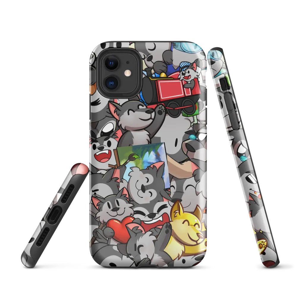 Emote Spam iPhone Case product image (1)