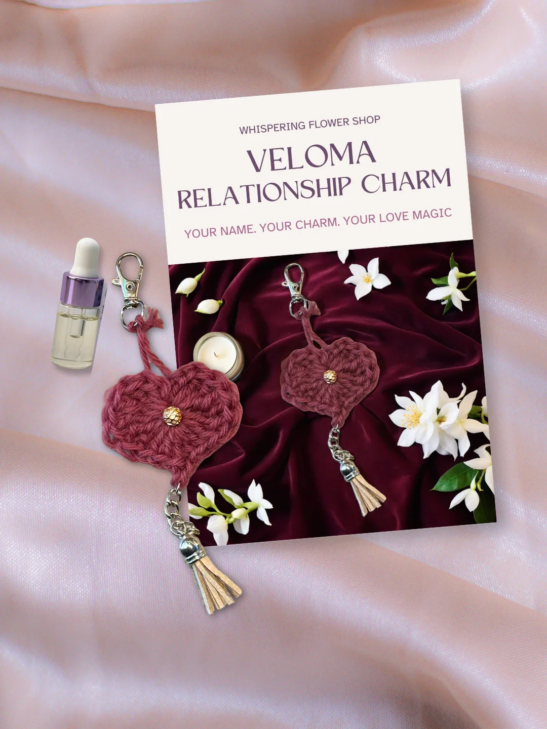 Veloma Love Charm | Activated Rose Heart | Personalized Brauche Blessing | Venus Magic | Ancestral Love Work product image (10)
